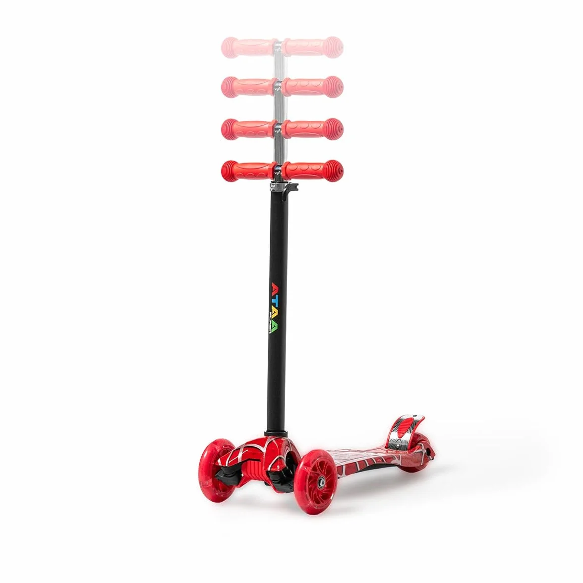 Patinete de 3 Ruedas ATAA Flash -Patinete para niños de 3 Ruedas, Patinete Infantil con Luces, Patinete de 3 Ruedas con Manillar Ajustable, Giro por Gravedad, Patinete de 2 a 9 años