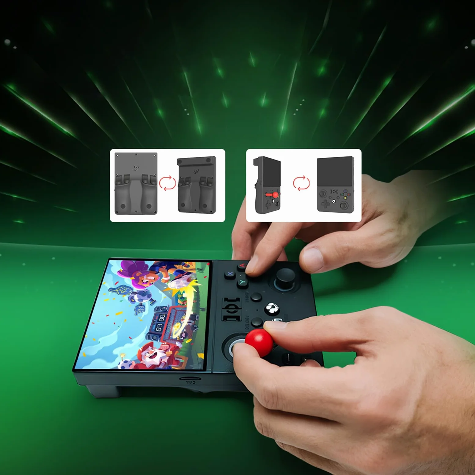 Consola de video retro portátil con pantalla IPS HD de 4.5 pulgadas, consola de juegos retro incorporada, batería de 4000 mAh, regalos para papá y marido