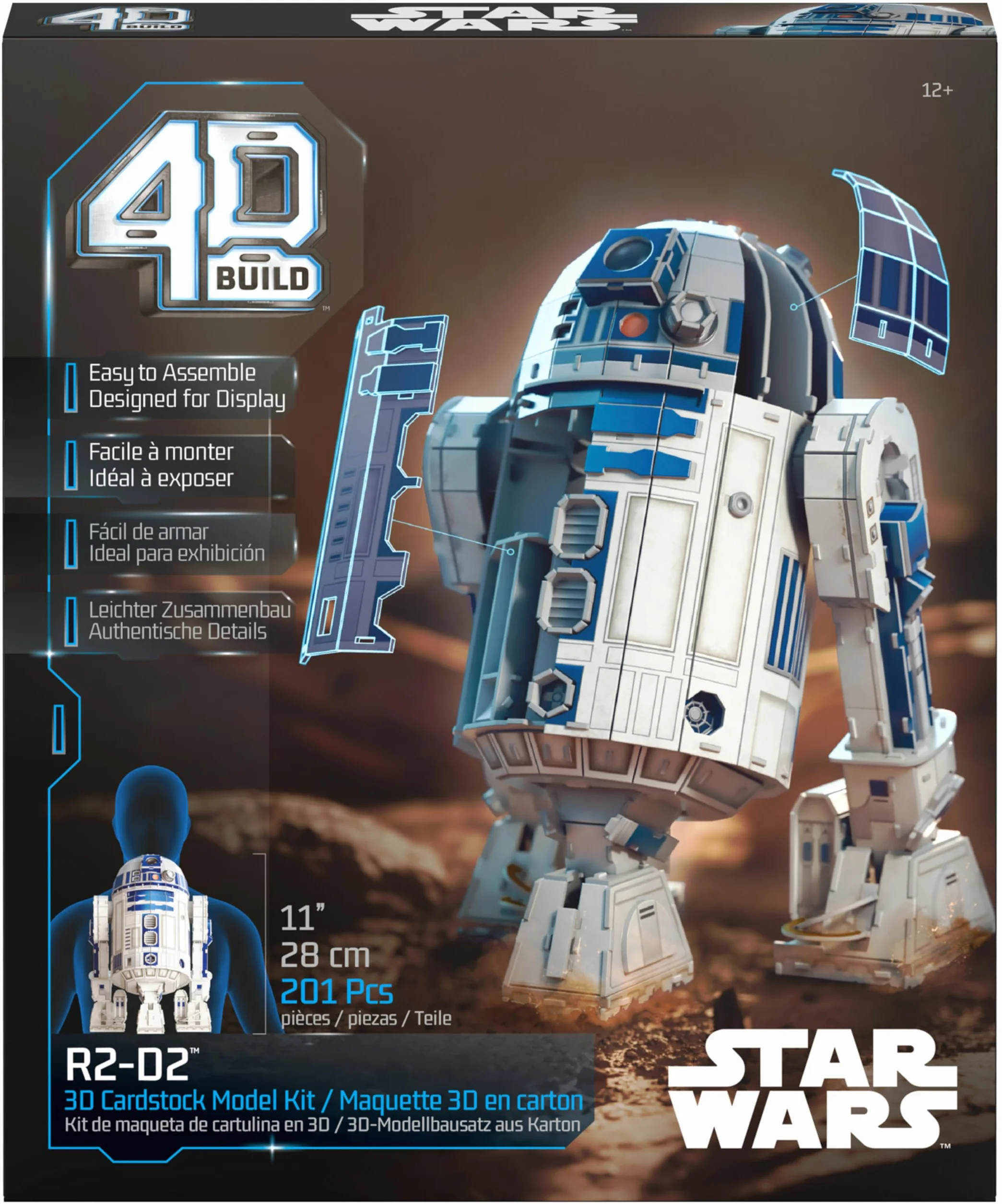 Puzz4D Maqueta R2-D2 Puzzle 3D Star Wars Maquetas para Construir Adultos Juegos de Mesa Juguetes Niños 12 Años