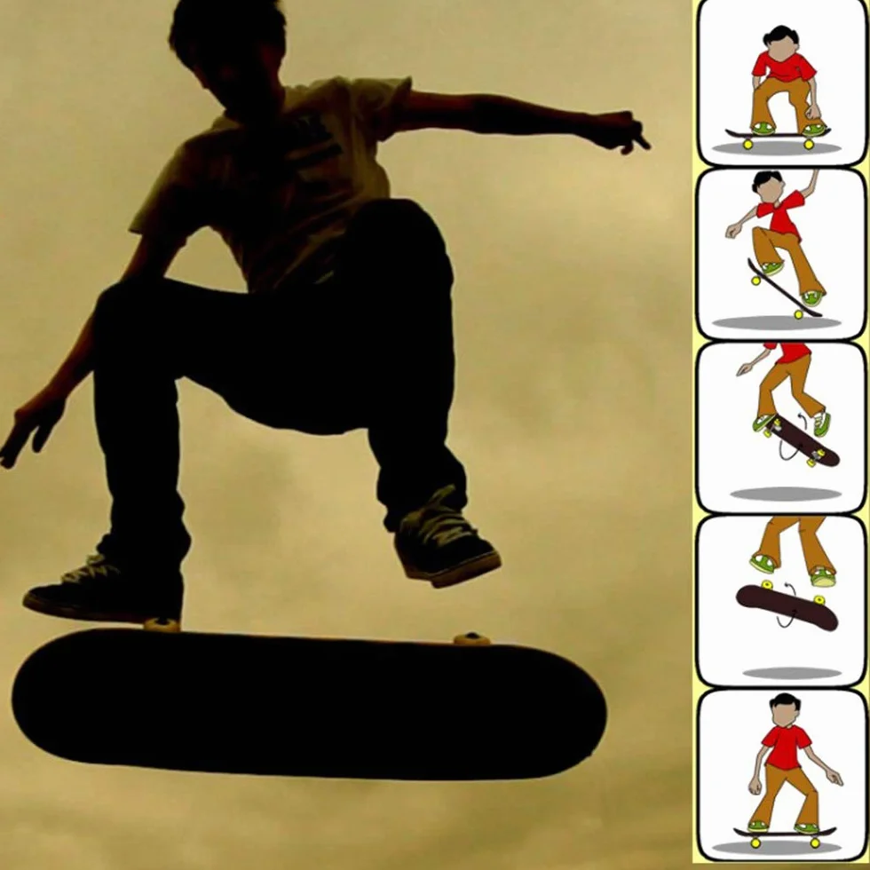 Skate Completo Monopatín Principiantes Estrellado Ruedas PU - Skateboard Niño, Monopatín Niños Patinete Rodamientos Penny Board Adulto Adolescente Joven