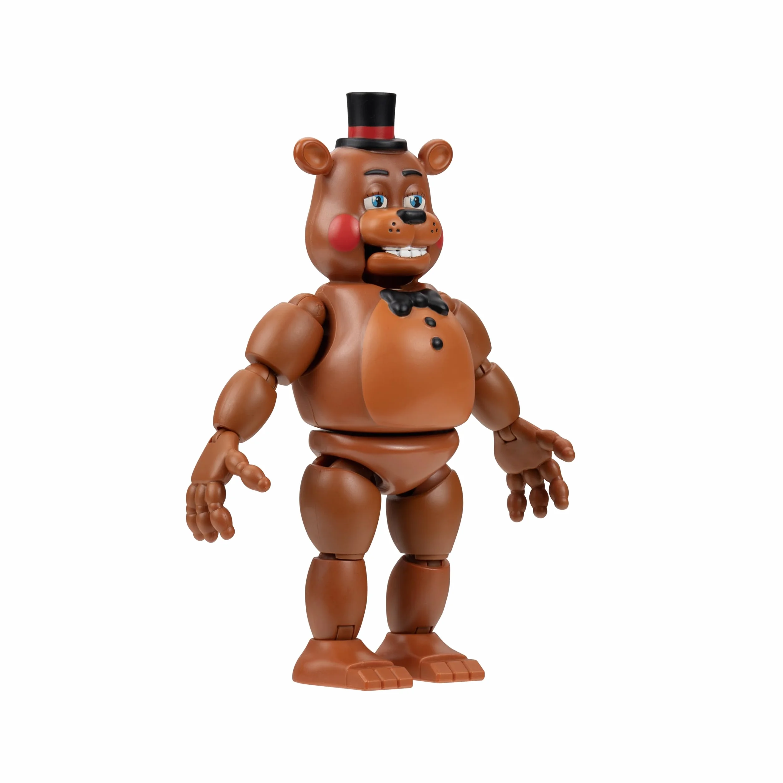 Five Nights at Freddy'S Toy Freddy - Figura articulada de 12,7 cm con función de susto repentino y Ojos Que Brillan en la Oscuridad