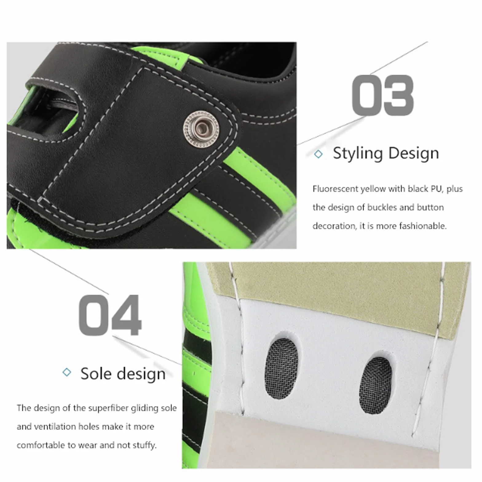 Zapatos de Entrenamiento de Bolos para Césped, Antideslizantes, Ligeros, Hombres Mujeres