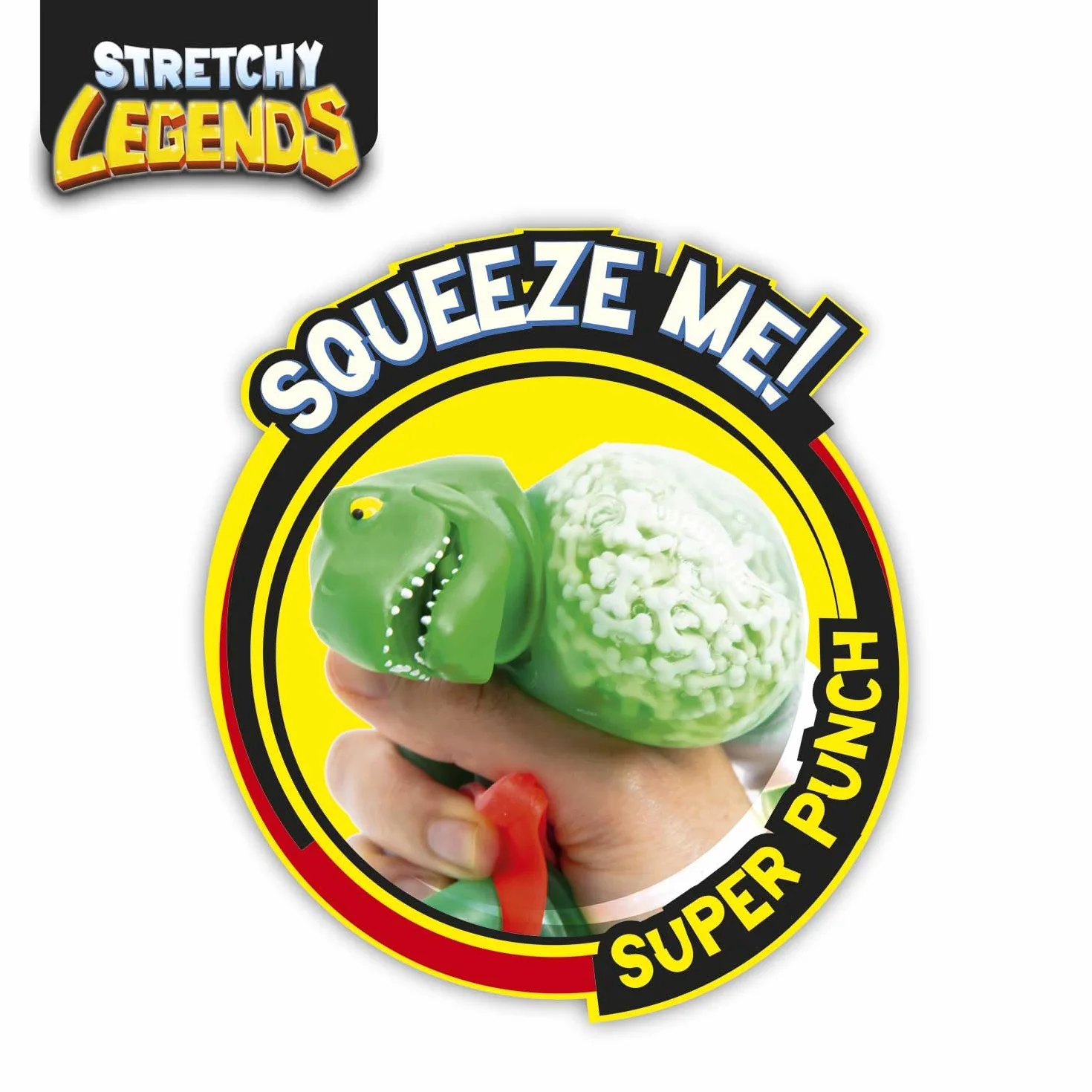 CRAZE Legends Stretchy Megarex - Figuras de acción elásticas para niños, Figuras elásticas de superhéroes para coleccionar con Relleno de moco