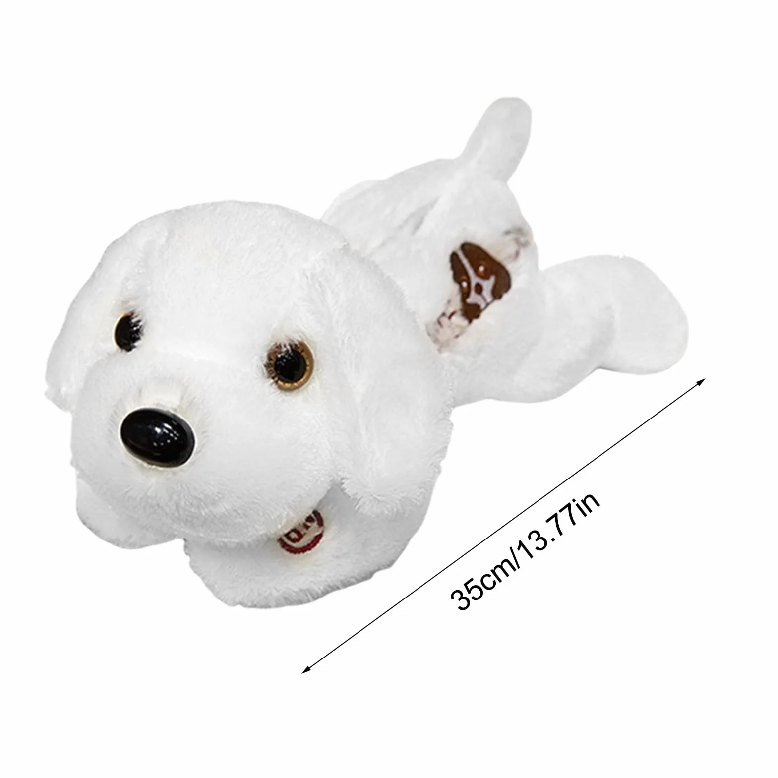 Generico Perro de peluche iluminado, perro de peluche LED - nocturnas en forma de cachorro de | 14 pulgadas iluminan el cachorro de para perros de luz nocturna suave para el compañero de