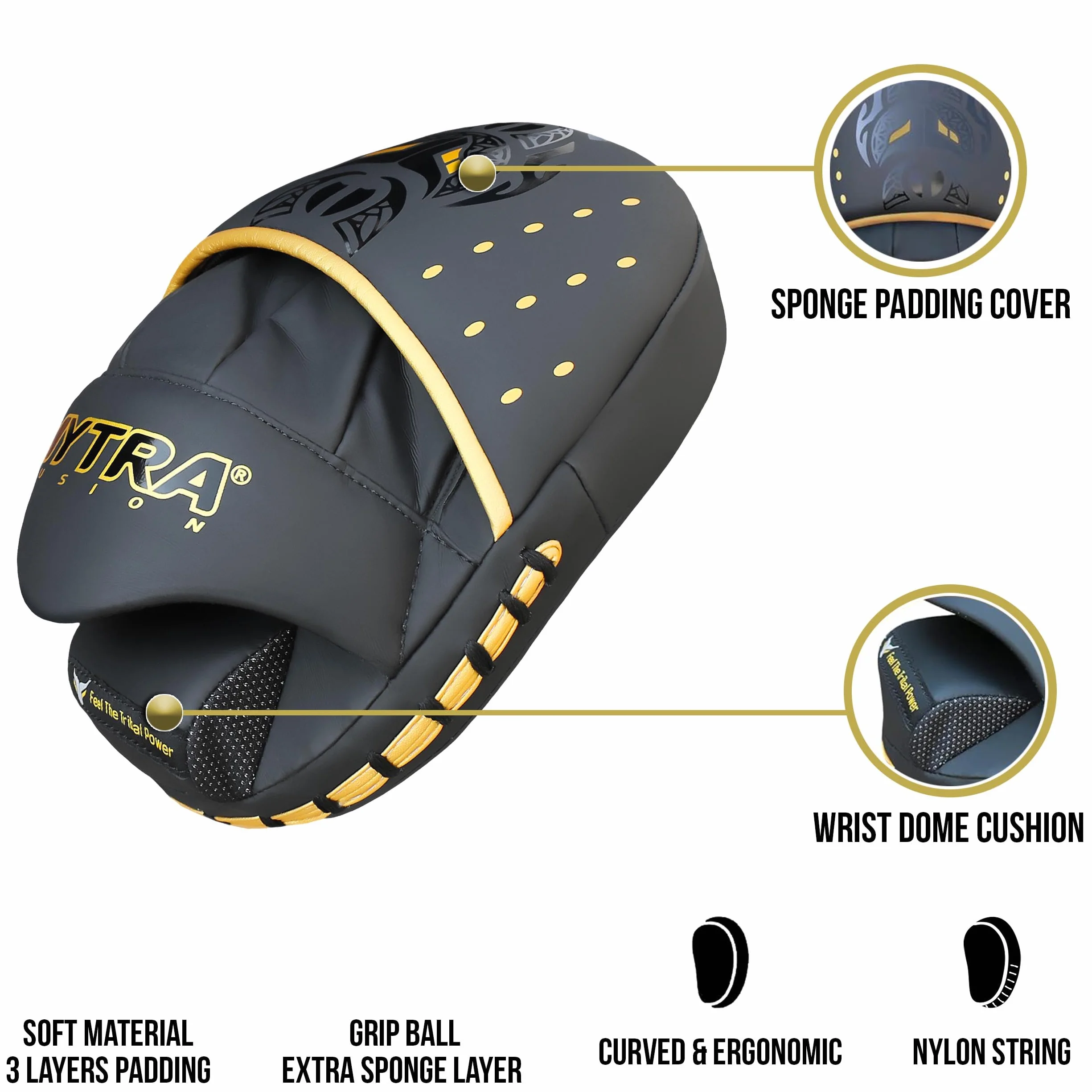 Mytra Fusion Manoplas Boxeo - Boxing Pads MMA Muay Thai para Entrenamiento
