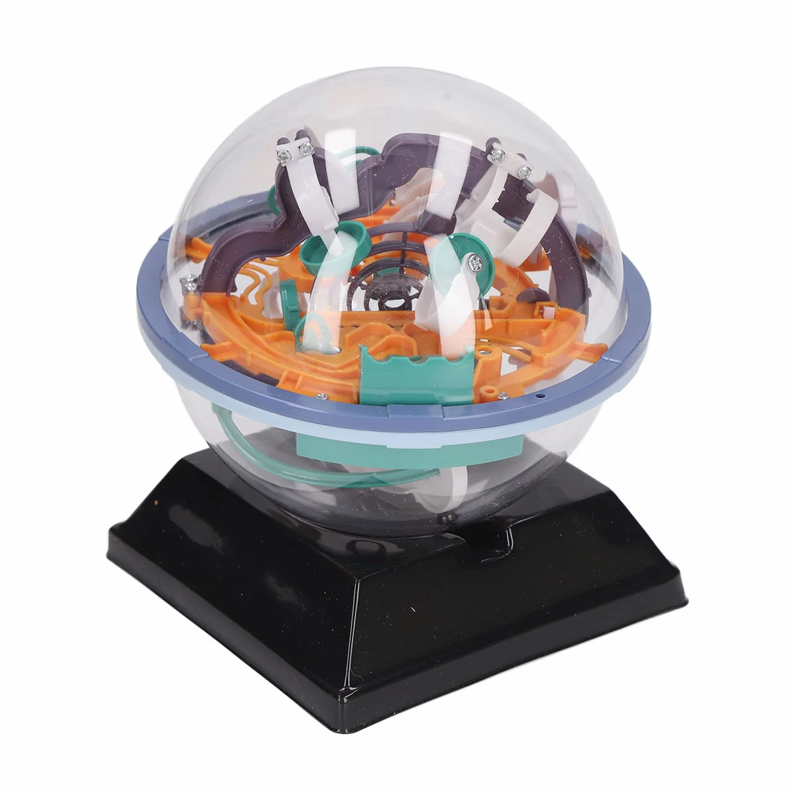 Bola de Laberinto 3D educativa, mejora el intelecto, desarrolla la paciencia, plástico para niños (100 obstáculos)
