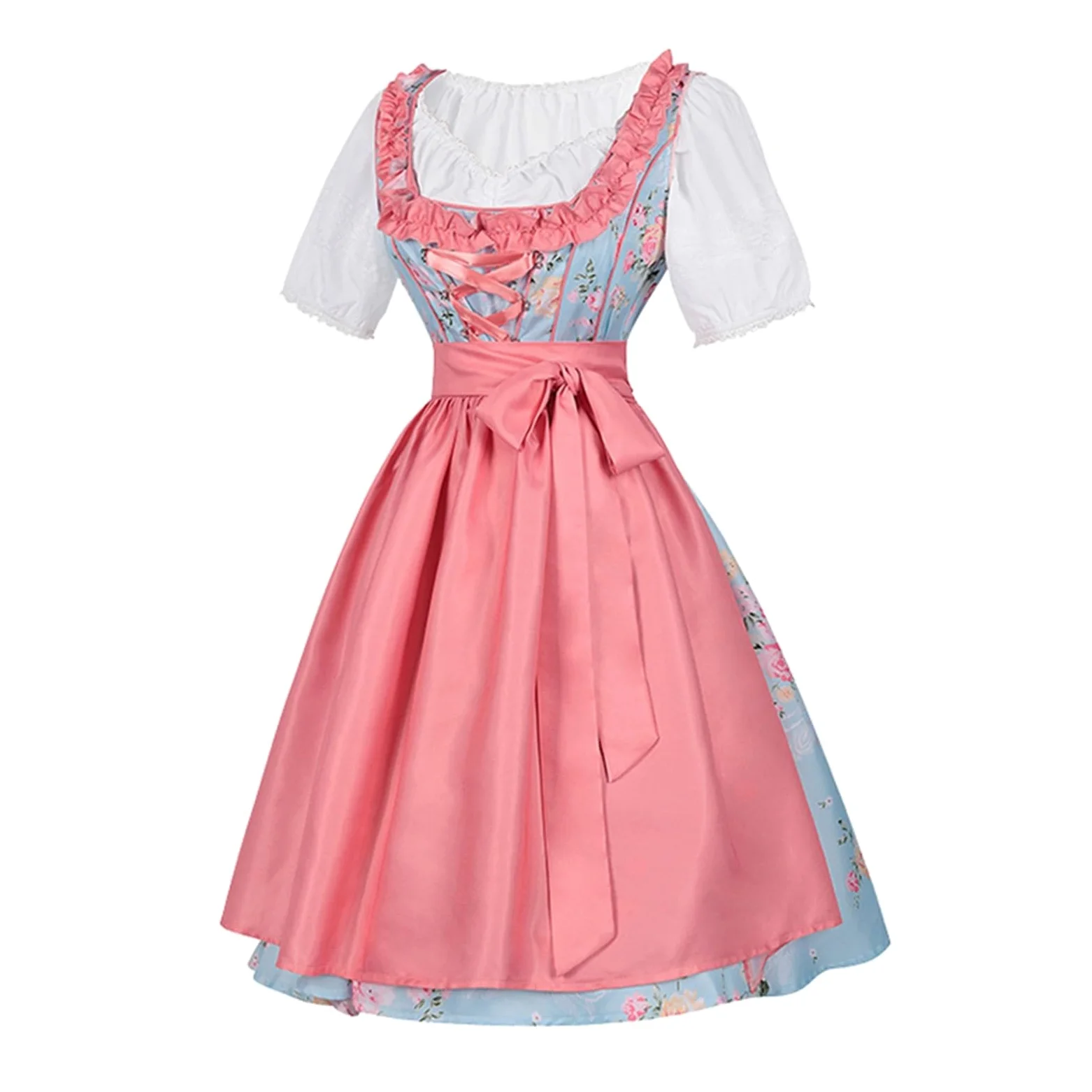 Generisch Vestido de sirvienta de Lolita gótico, disfraz de fiesta de cerveza, disfraz de anime, cosplay