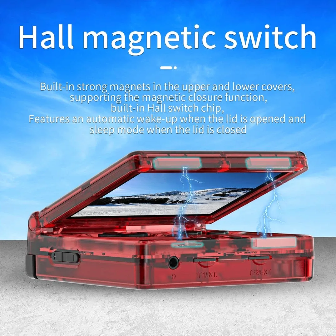 JOYARCH RG35XXSP - Consola de juegos portátil de 64 G, tarjeta TF incorporada, más de 5000 juegos, LPDDR4, sistema Linux de 1 GB, pantalla IPS de 3.5, consola de juegos de arcade portátil, compatible