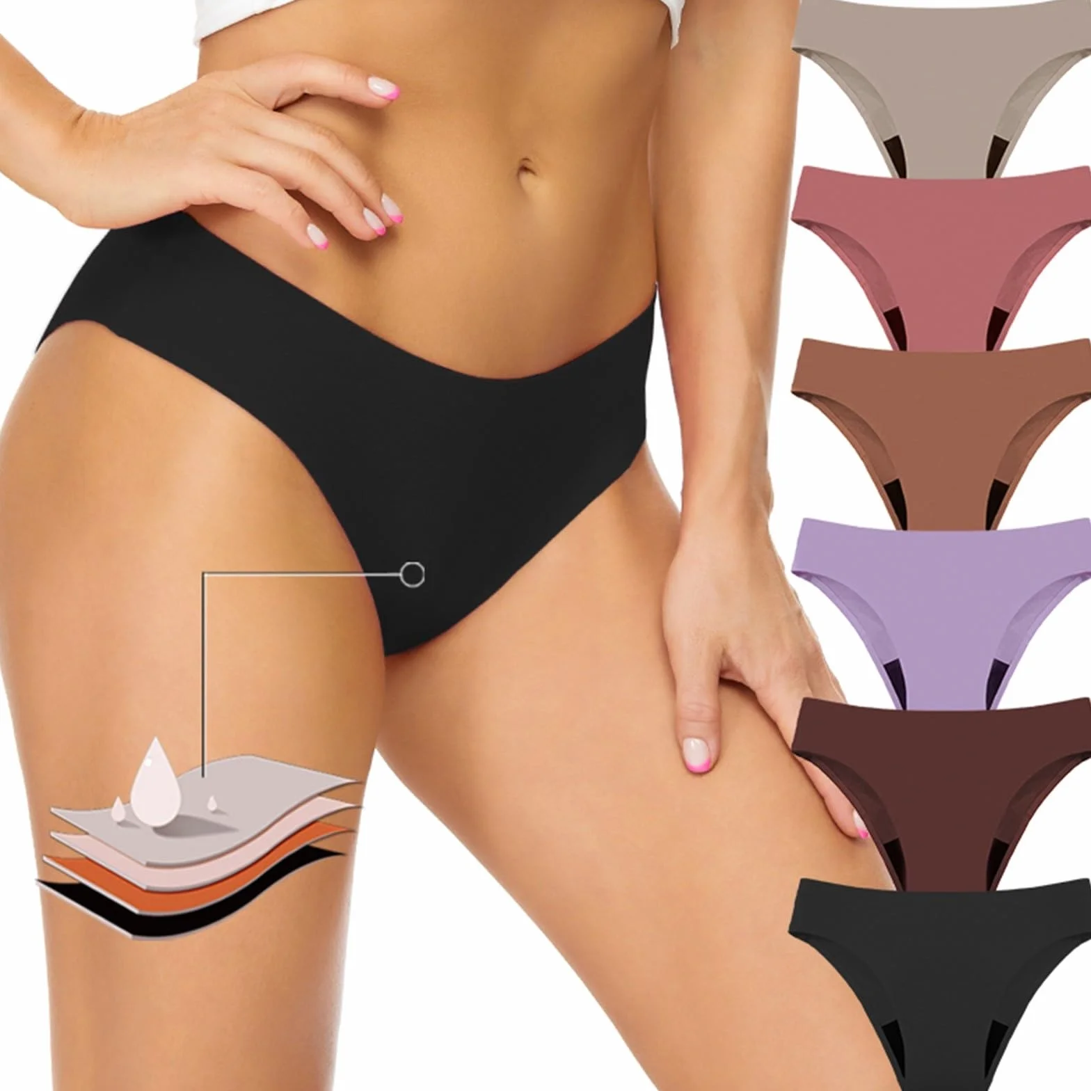 Bañador Menstrual Niña Adolescentes Mujer Bikini Menstrual Traje De Baño Cómodas y Suaves
