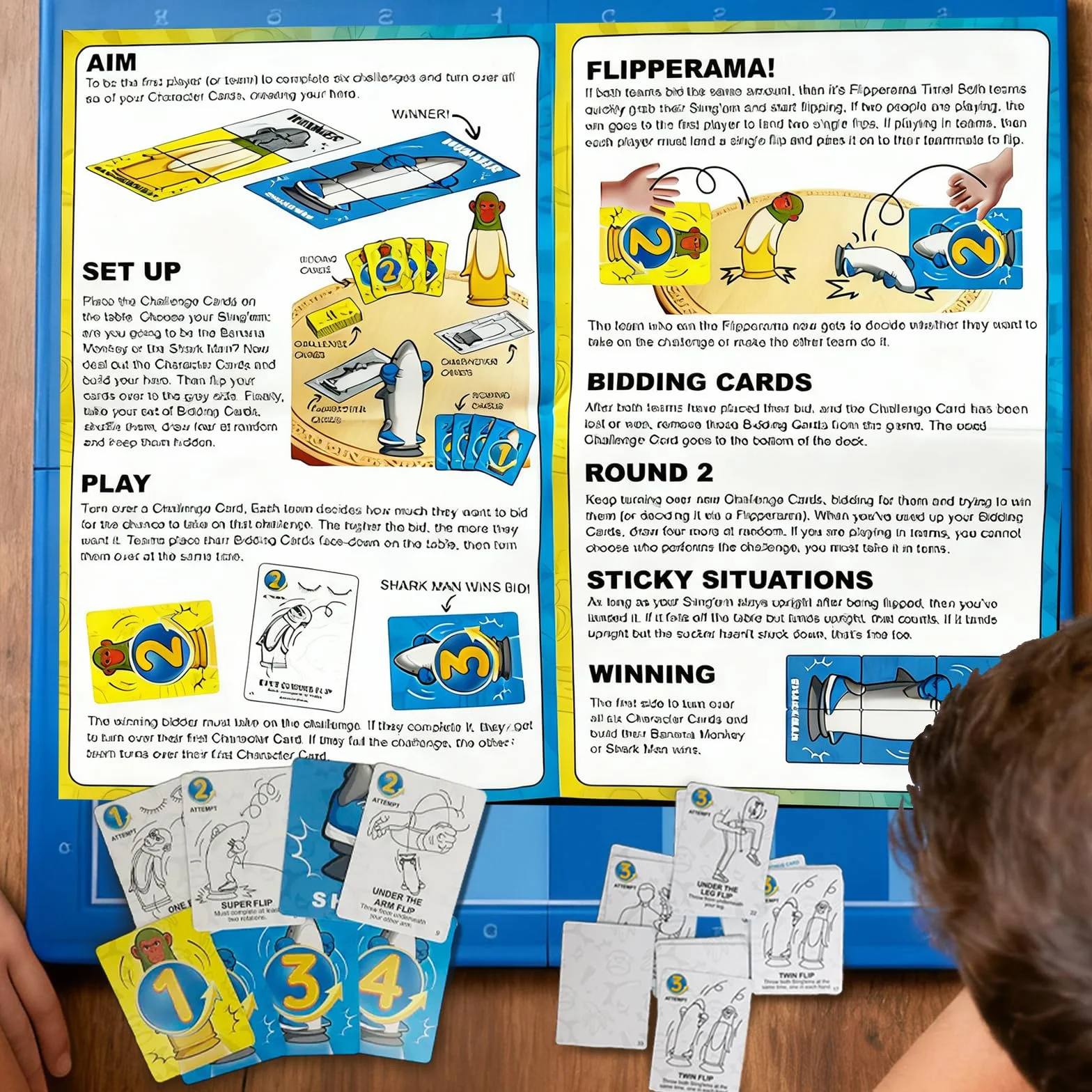 Juego de Desafío Flip, Italian Brainrot, Tralalero Tralala VS Chimpanzini Bananini, Juegos de Mesa Familiar, Juego de Fiesta de Desafíos para Adultos, Desafío Flip