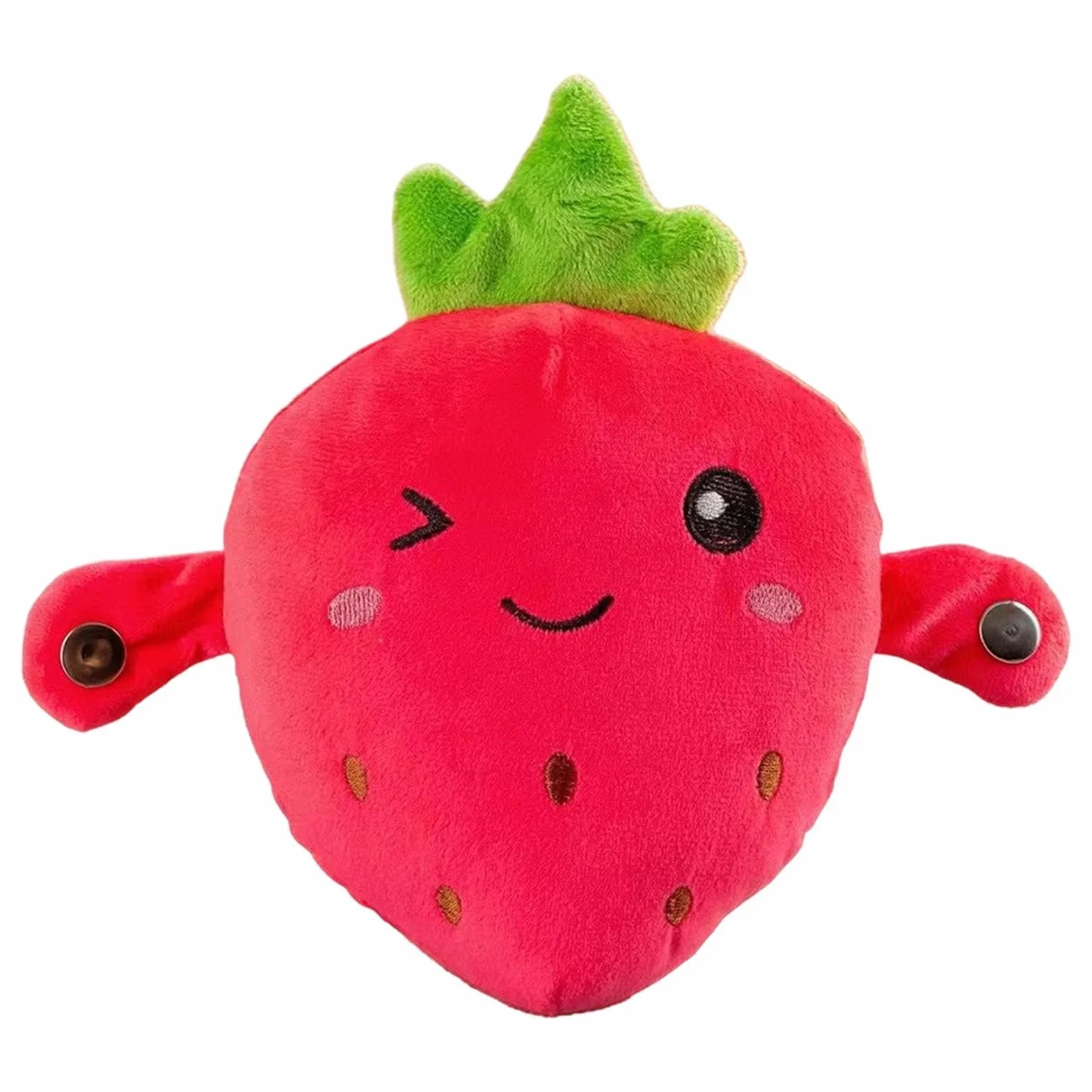 Genérico Peluche Interactivo Musical Fresa, Lindos Juguetes Sensoriales Musicales Fresa, Peluches Interactivo Fresas con Sonidos, Juguetes Peluche Sensor Táctil Música Fresas, para Niñas & Niños