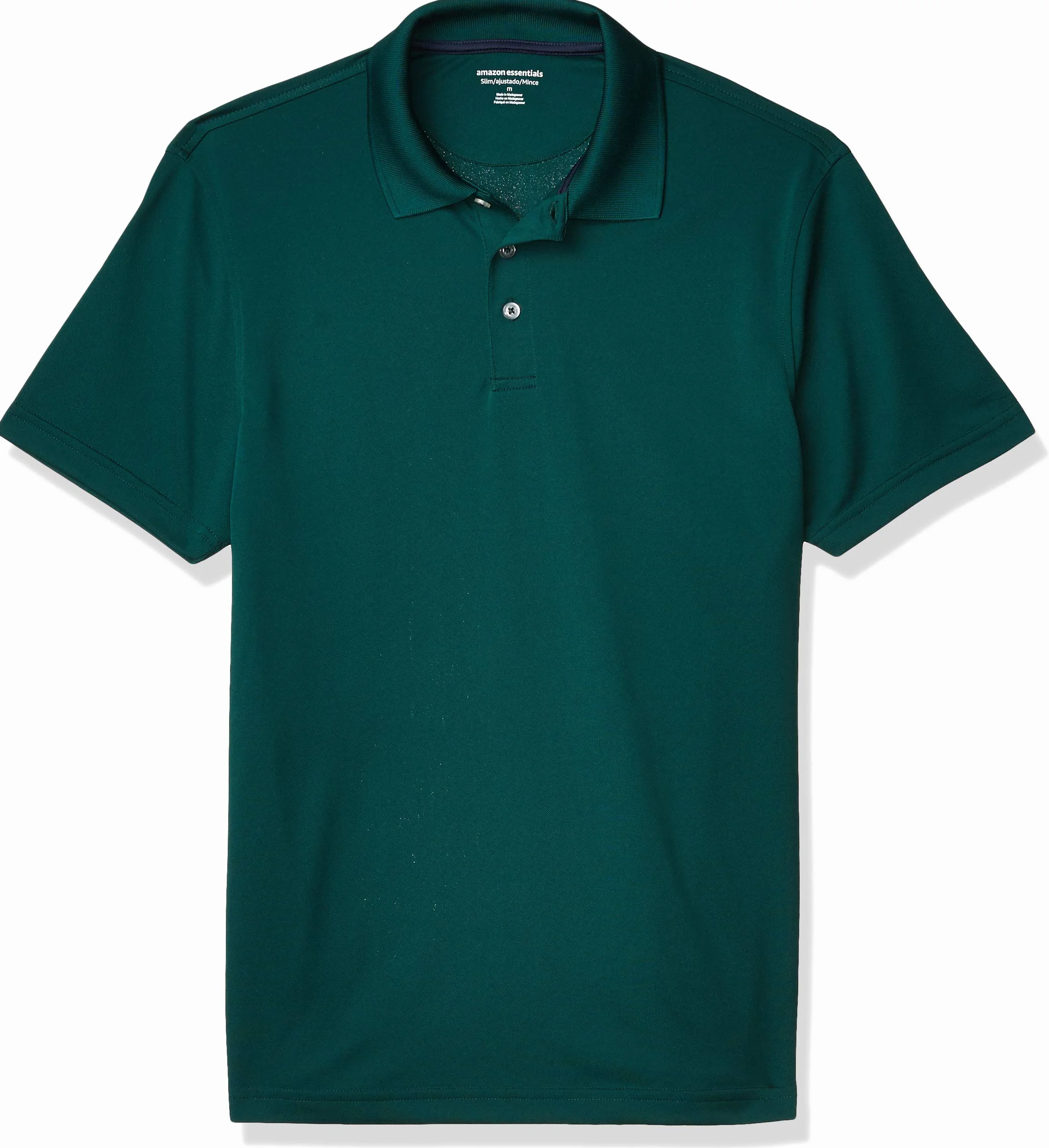 Amazon Essentials Polo de Golf Hombre Manga Corta Corte Ajustado Secado Rápido