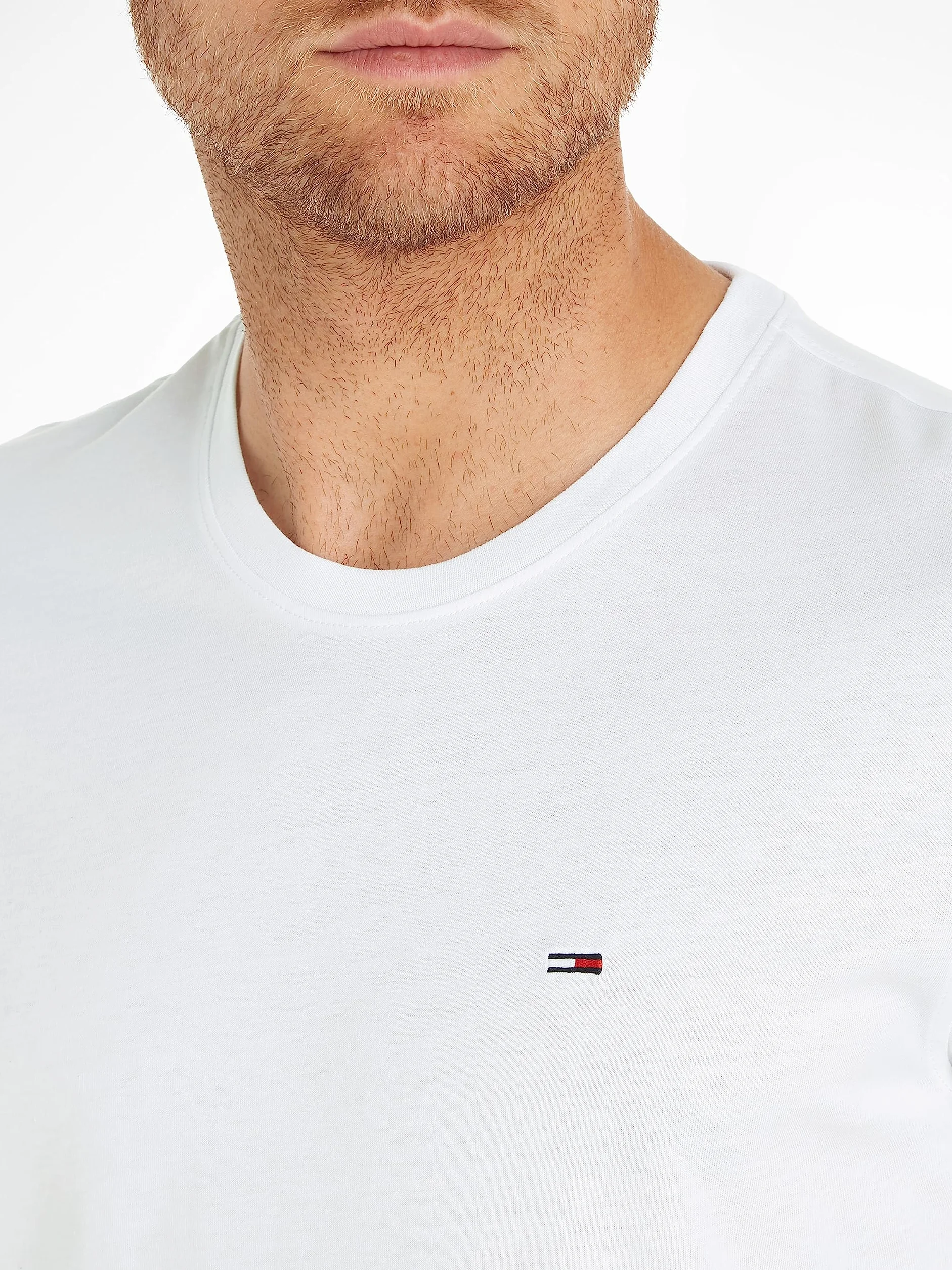 Tommy Jeans Camiseta Manga Corta Hombre Jersey Slim Fit