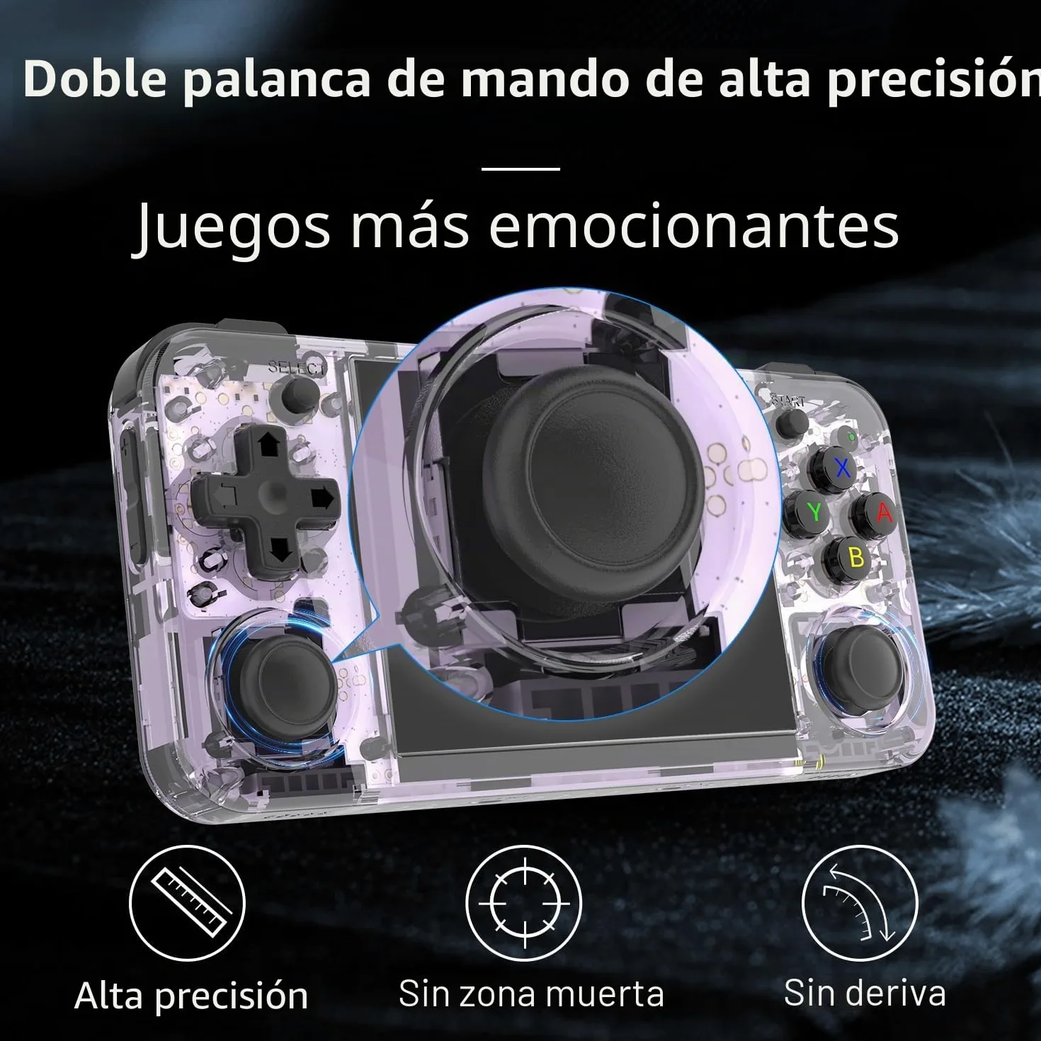 Anbernic RG35XX H - Consola de juegos de mano retro, pantalla IPS OCA de 3.5 pulgadas, sistema Linux, juegos clásicos precargados de 64 GB, WiFi Bluetooth, salida HDMI, ideal para viajes, viajes