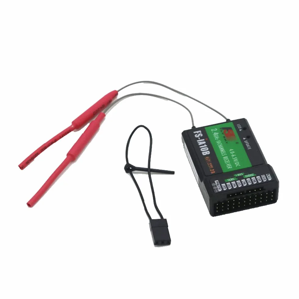 Receptor RC de 2.4 GHz de 10 canales compatible con FS I6 I10 I6S I6X transmisor para 1/10 RC Car RC Crawler FPV RC Racing Quadcopter RC Boat Racing Drone