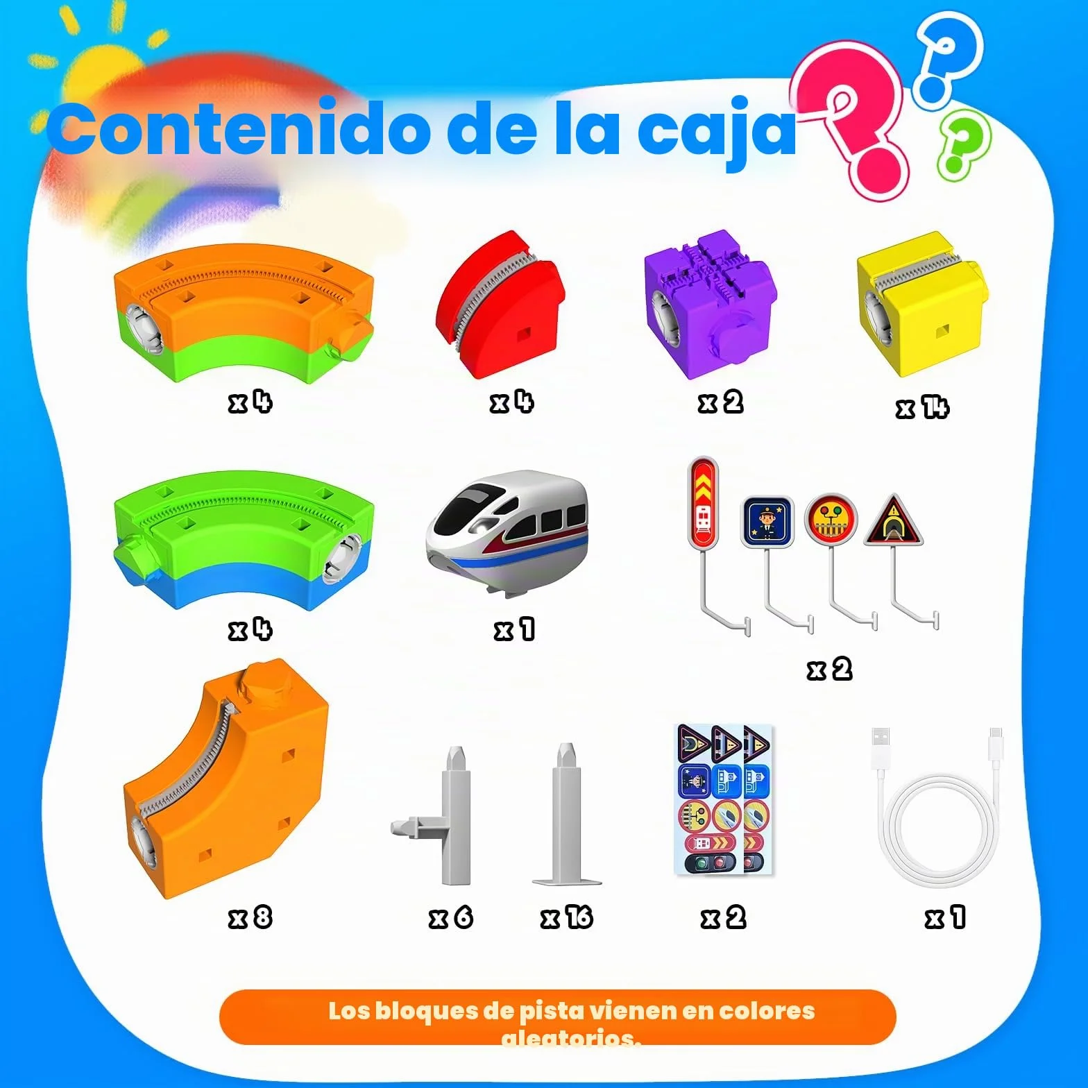 Goody King Tren Eléctrico Juguete Niños 69 Piezas - Kit de Construcción 3D DIY con Vías Magnéticas, Incluye Trenes Electricos, Juguete Educativo Stem Creativo para Niños de 4 a 12 Años