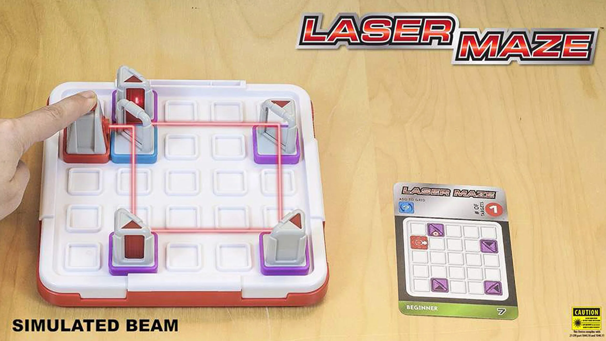 ThinkFun - Lazer Maze, Juegos de Mesa Niños 8 Años o Más, Rompecabezas Niños, Juego Mesa 60 Desafíos, Circuito Canicas, Laberinto de Lógica, Juegos Educativos
