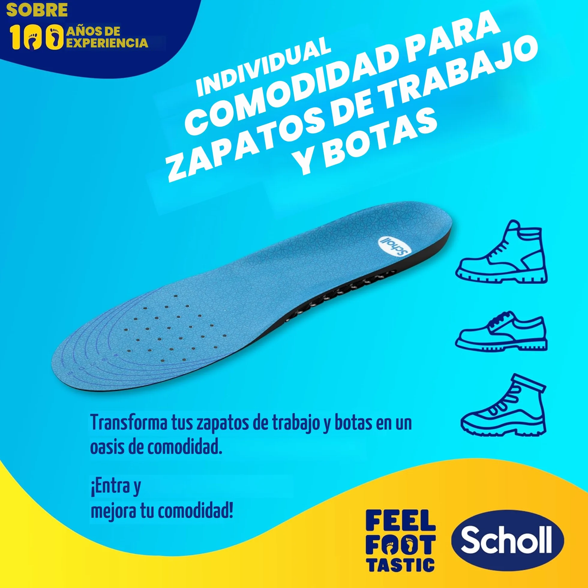 Scholl Plantillas GelActiv Work