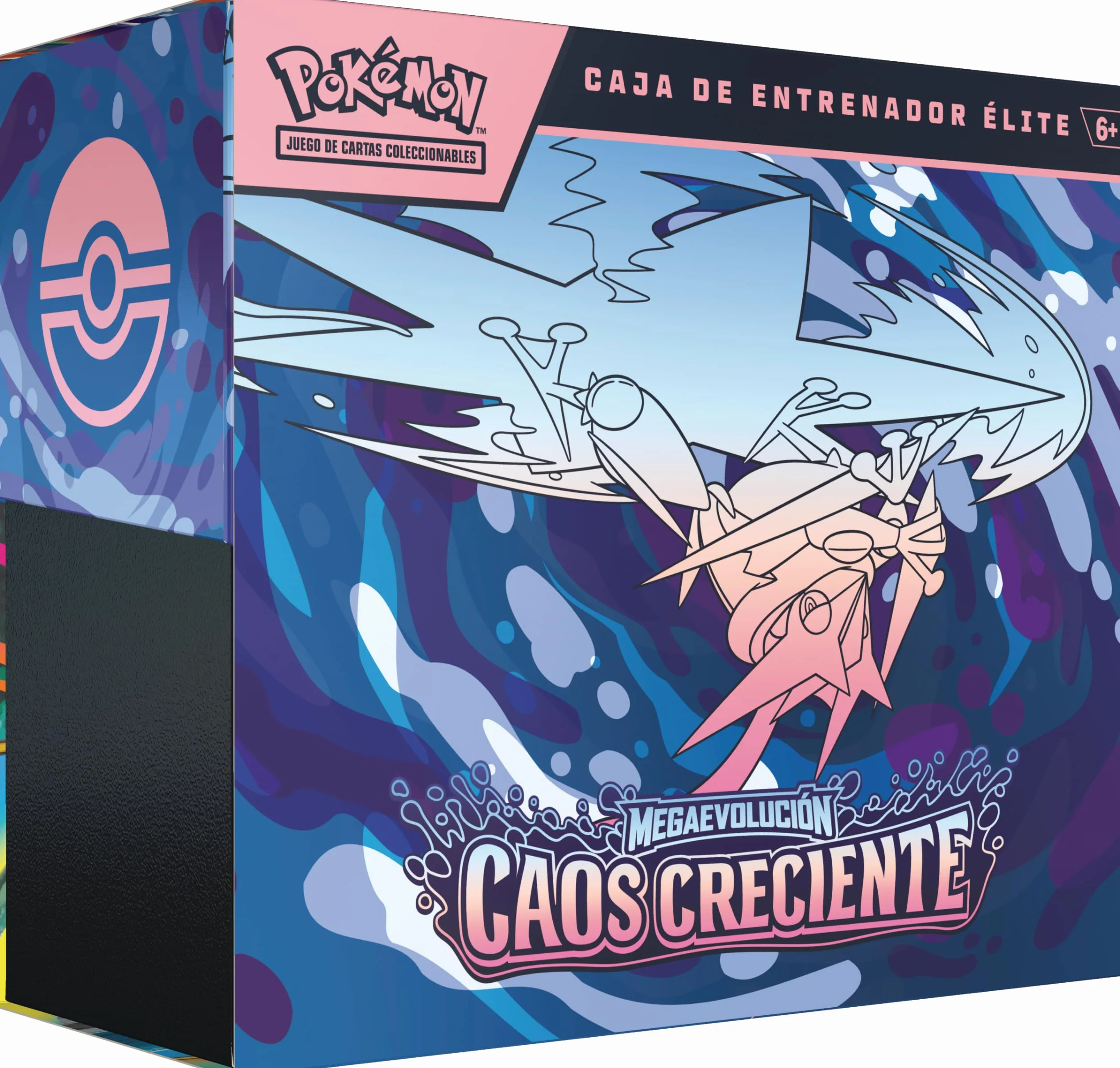 Pokémon Caja de Entrenador Élite Megaevolución Caos Creciente 1 Carta Promoción 9 Sobres Mejora Accesorios Premium