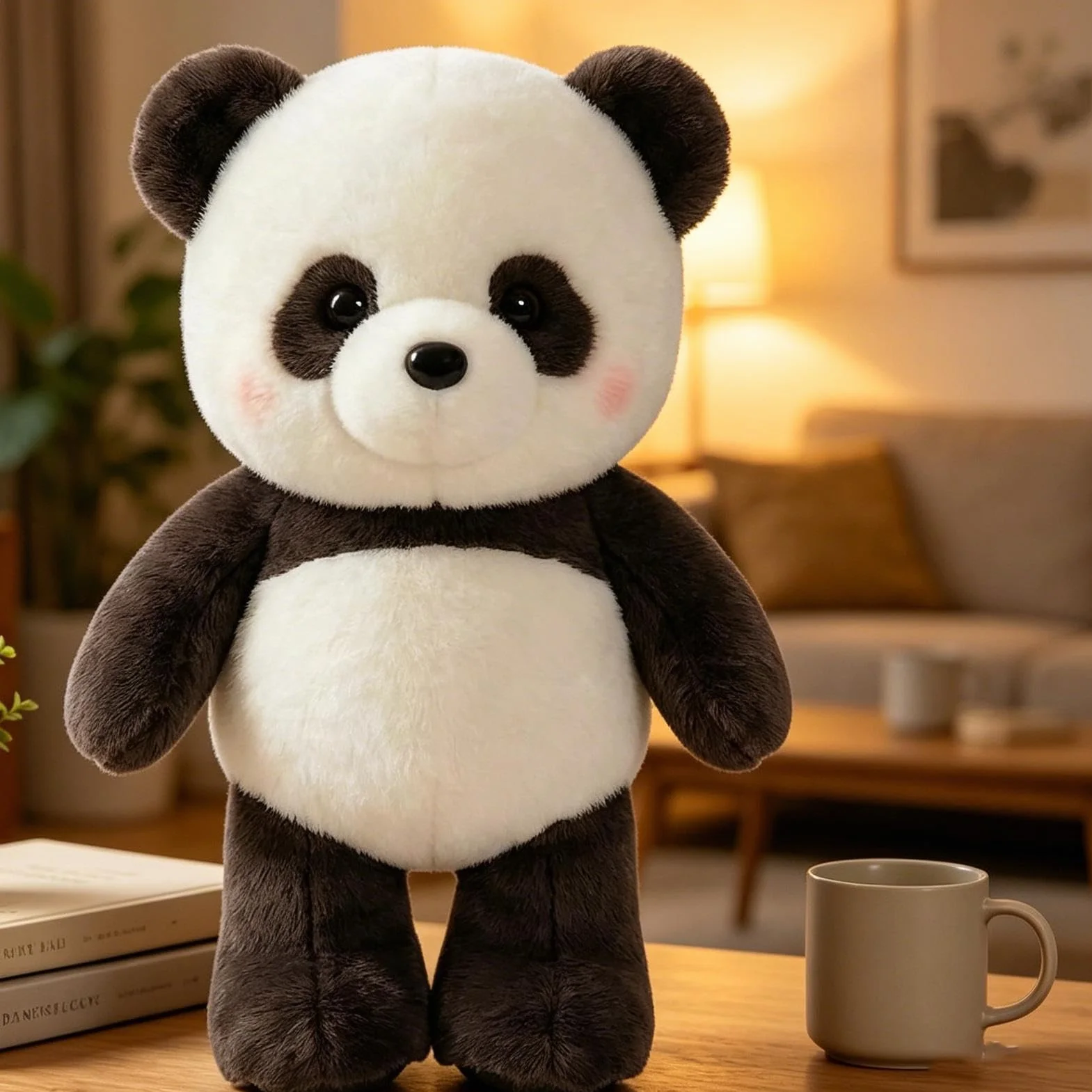 Peluche que corre Panda Gigante 60 cm Lindos Peluche Oso Que Corre,Animales De Peluches Con Piernas Interactivek,Suave Muñeco Acolchado Lindos Y Adorable Para Niñas, Niñas Mujeres Hombres