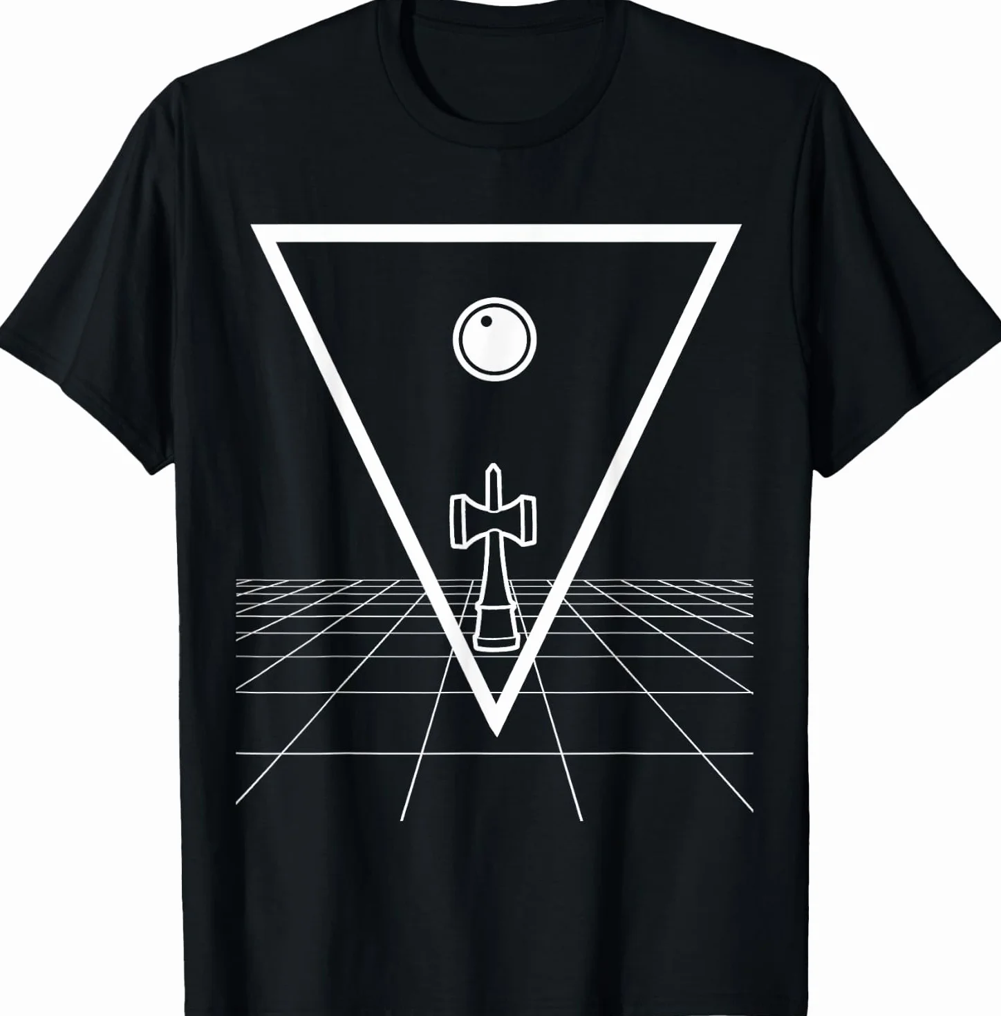 Triángulo Kendama en la cuadrícula Trucos Juego de habilidad Camiseta