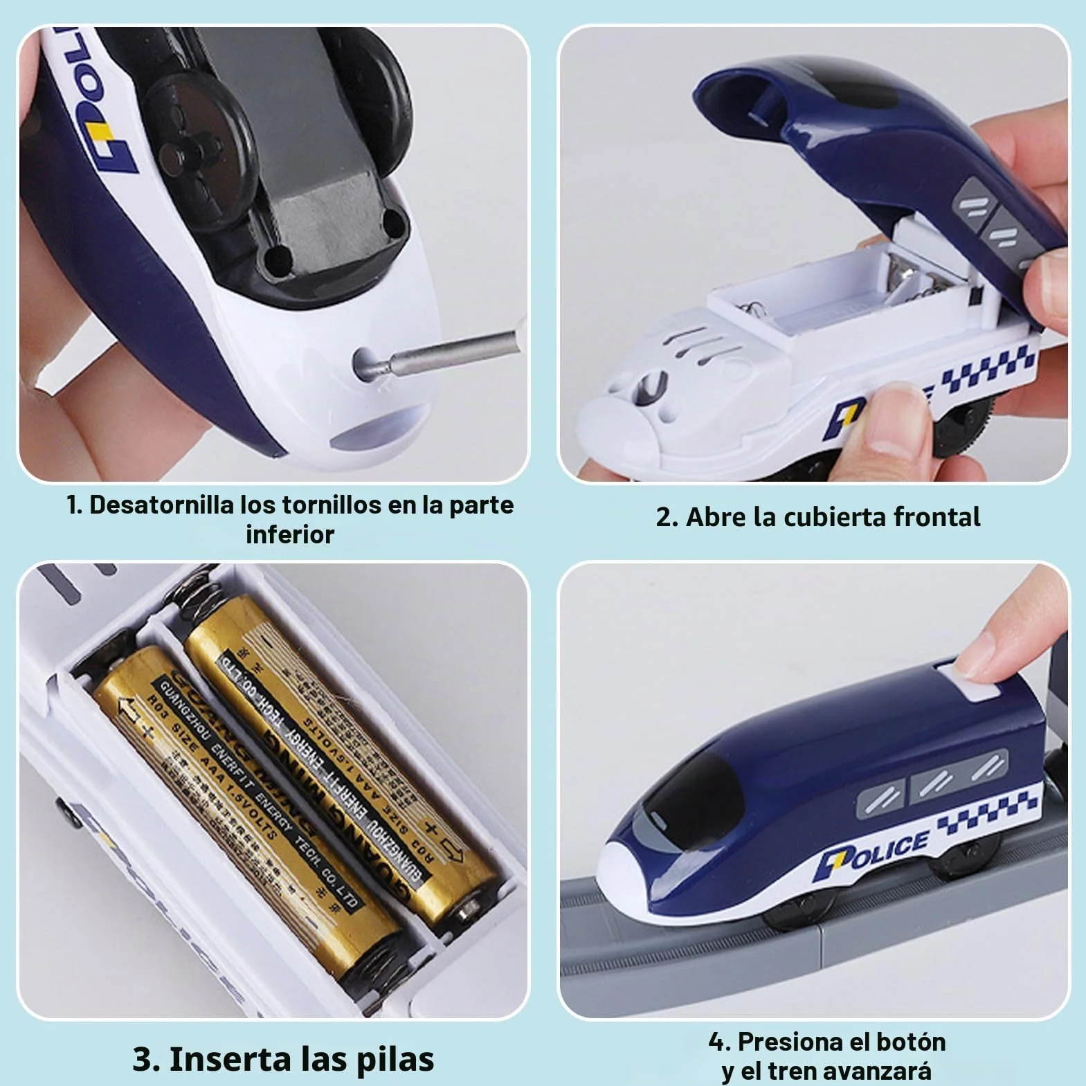 Wdmiya Tren Eléctrico para Niños, Tren Juguete con 92 Piezas, Vehículos de Construcción y Juego de Pistas Flexible, Regalo Niño para Navidad o Año Nuevo, Niños de 3 4 5 6 7 Años