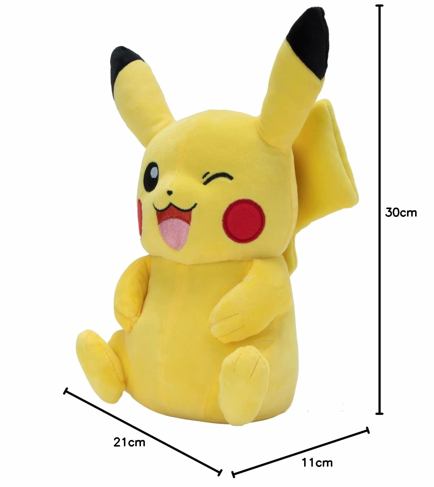 Pokémon Peluche Pikachu Peluche Suave de 30 cm con Detalles auténticos