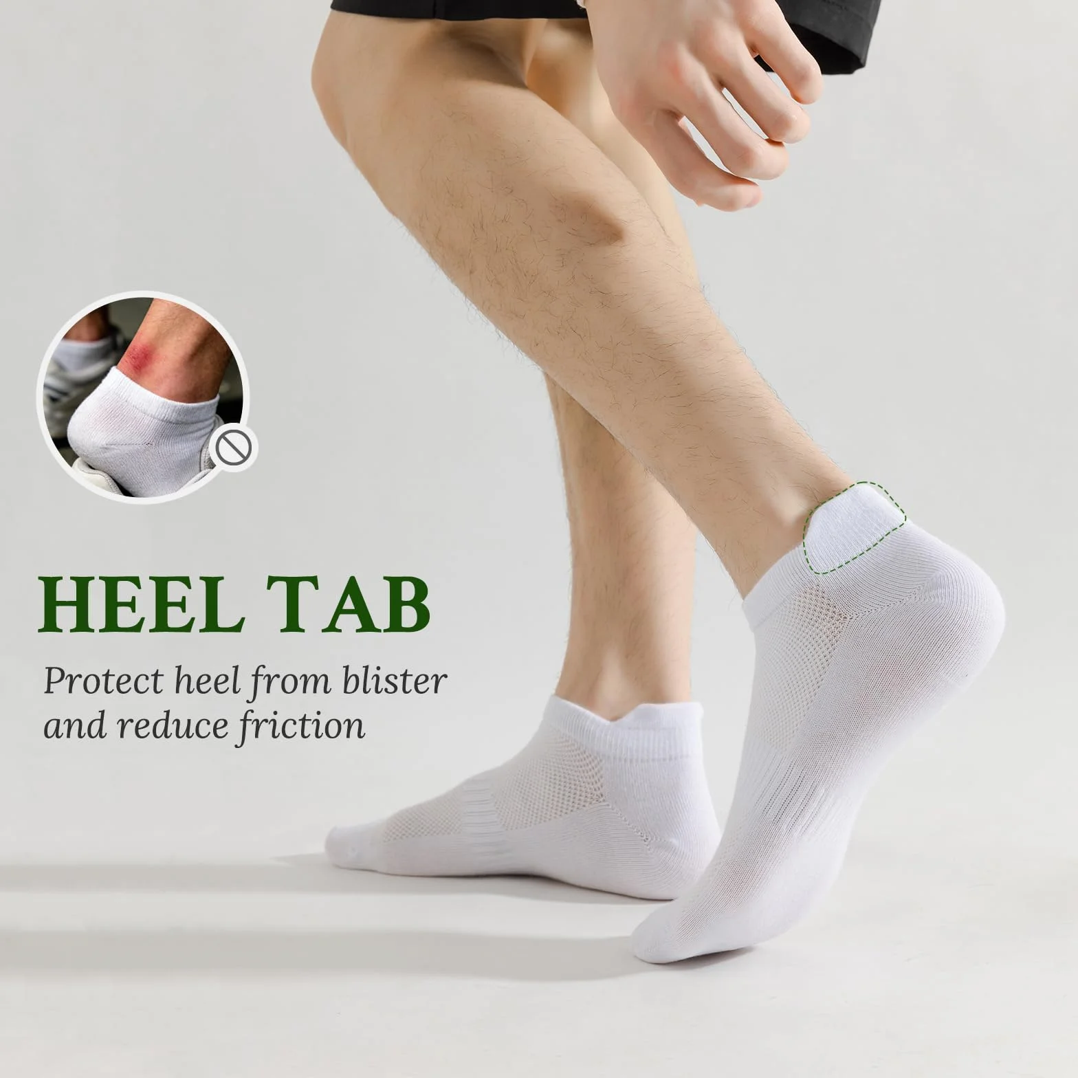 Calcetines Tobilleros Hombre Algodón Transpirable Verano Running