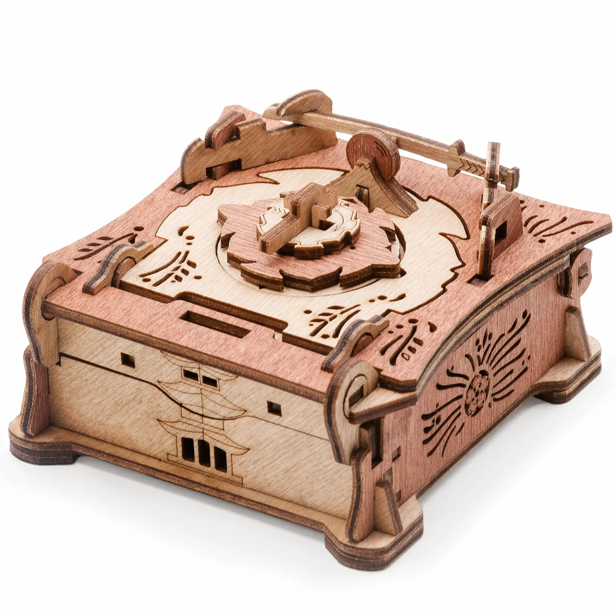 iDventure Caja de rompecabezas Samurai | Embalaje de regalo complicado | Rompecabezas 3D para adultos | Juego de sala de escape | Rompecabezas mental | Gadget de regalo de cumpleaños para hombres y