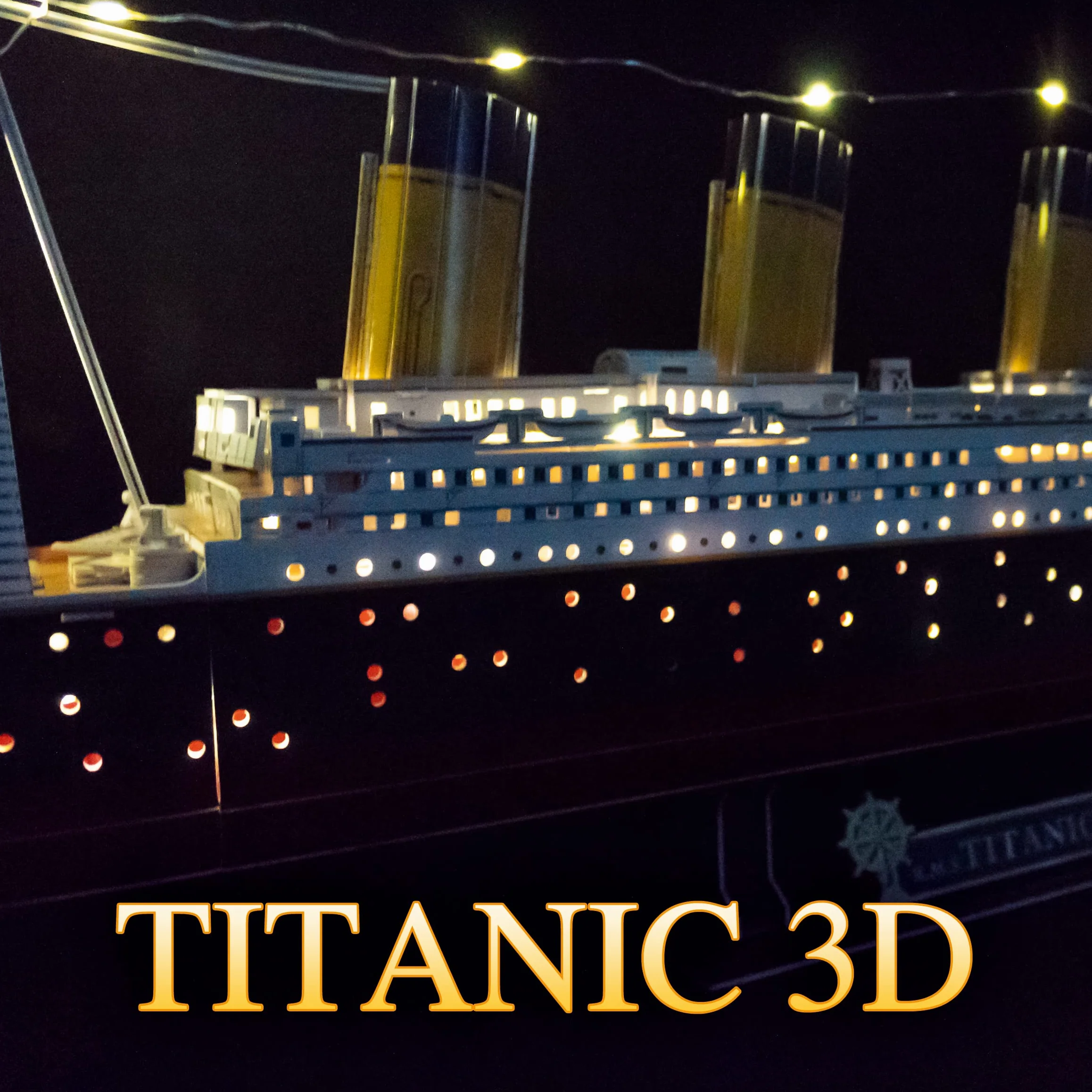 Puzzle 3D Maqueta Titanic LED 266 Piezas para Construir Adultos