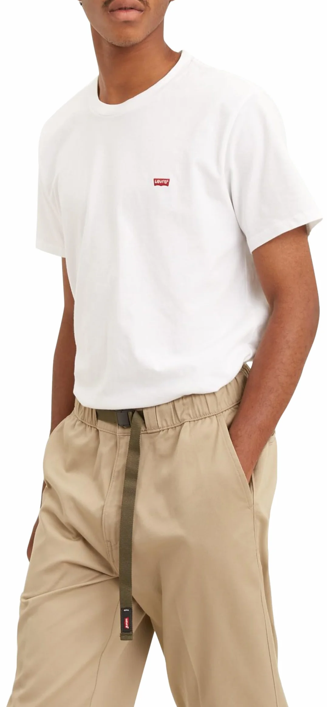Levi's SS Original Housemark Camiseta Hombre Logotipo Chesthit