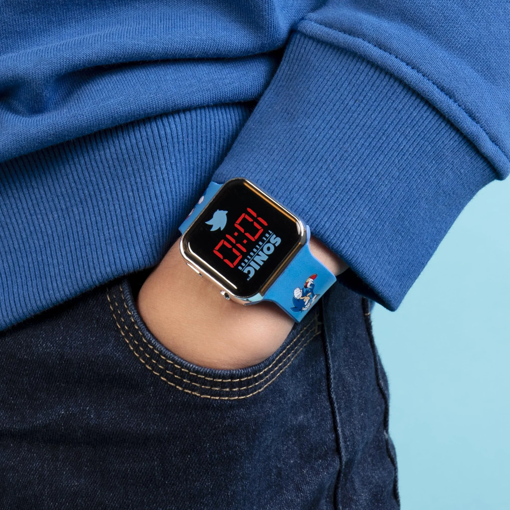 Sonic Reloj de Pulsera Niños SNC4137 Azul Impreso