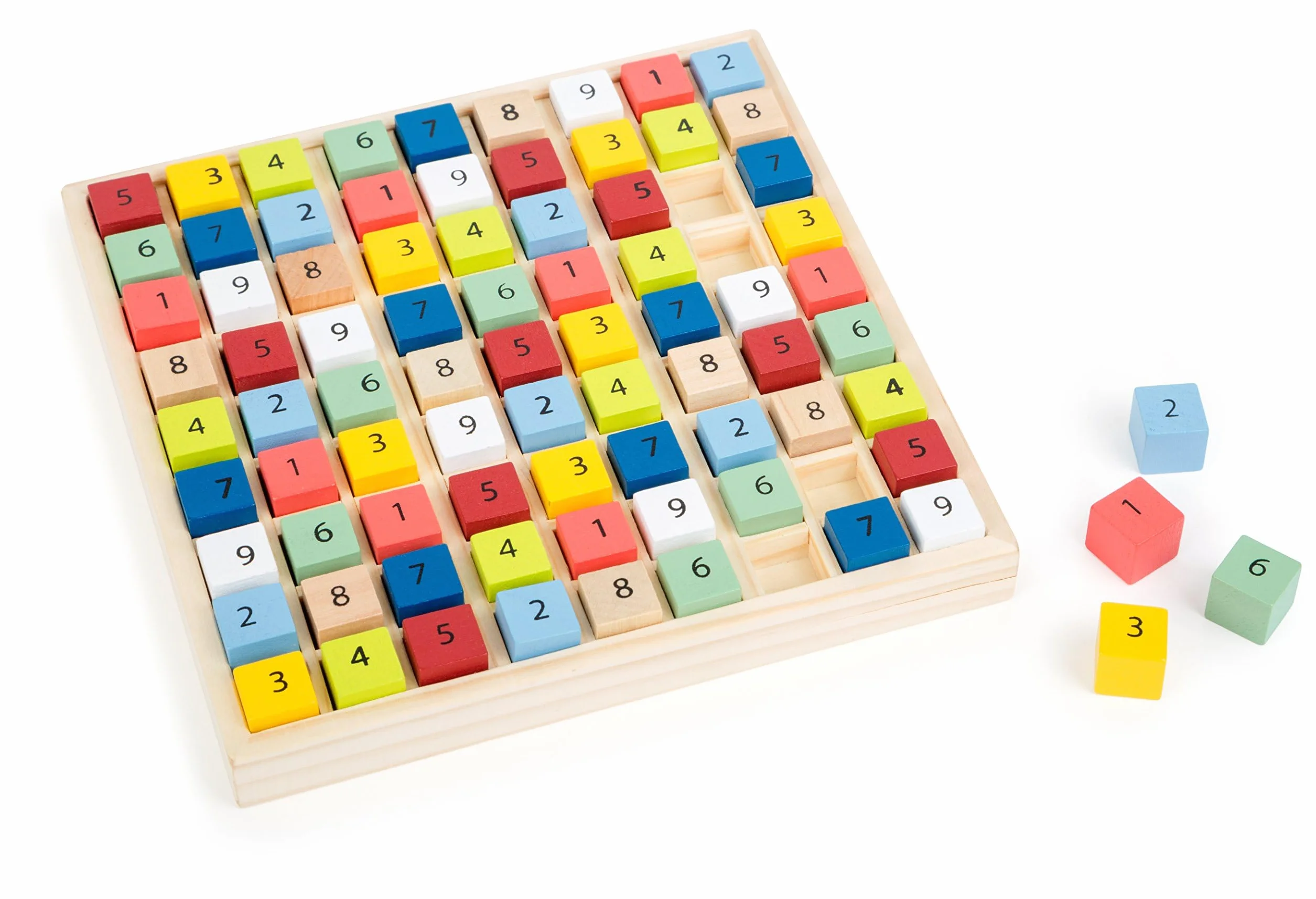 Sudoku Educate Madera Cubos Numéricos Entrena Comprensión Números