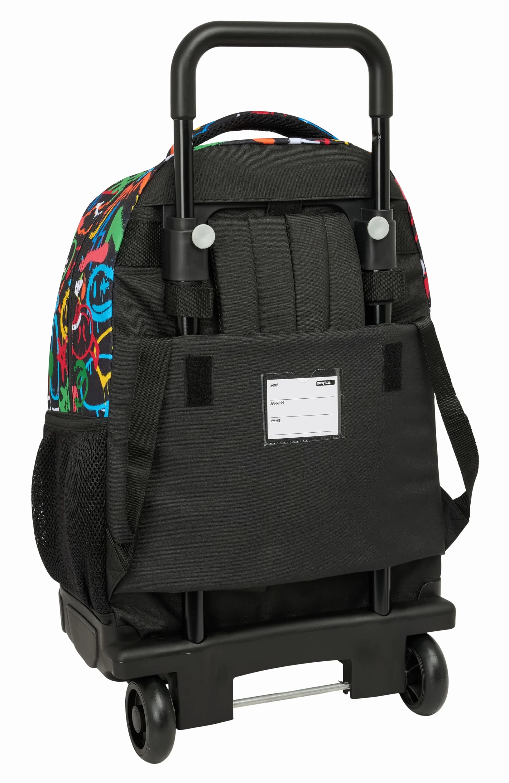 SAFTA GRAFFITI COLORS Mochila Grande con Ruedas 33x22x45 cm