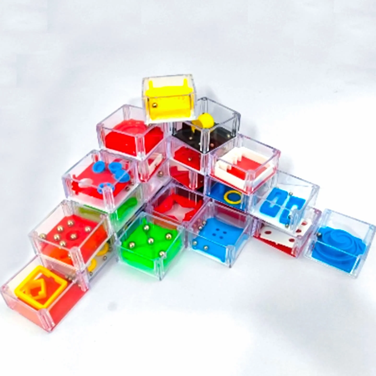 24 Piezas Mini Juegos Rompecabezas 3D, Laberintos Con Niveles Diferentes Para Adultos o Niños, Puzzles Para Regalos