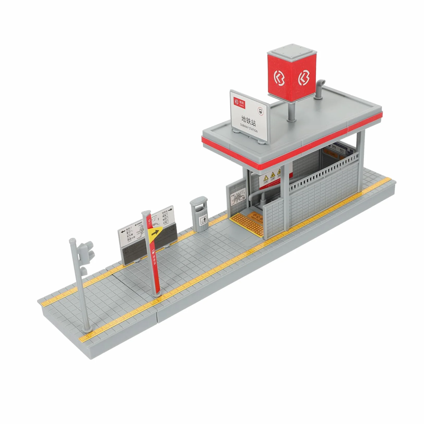 UPKOCH Modelo Plataforma Estación Metro DIY para Niños, Plástico Duradero, Tamaño Compacto, Juguete Educativo, Escenario de Simulación Ferroviaria, Manualidades y Hobby, Uso Familiar,