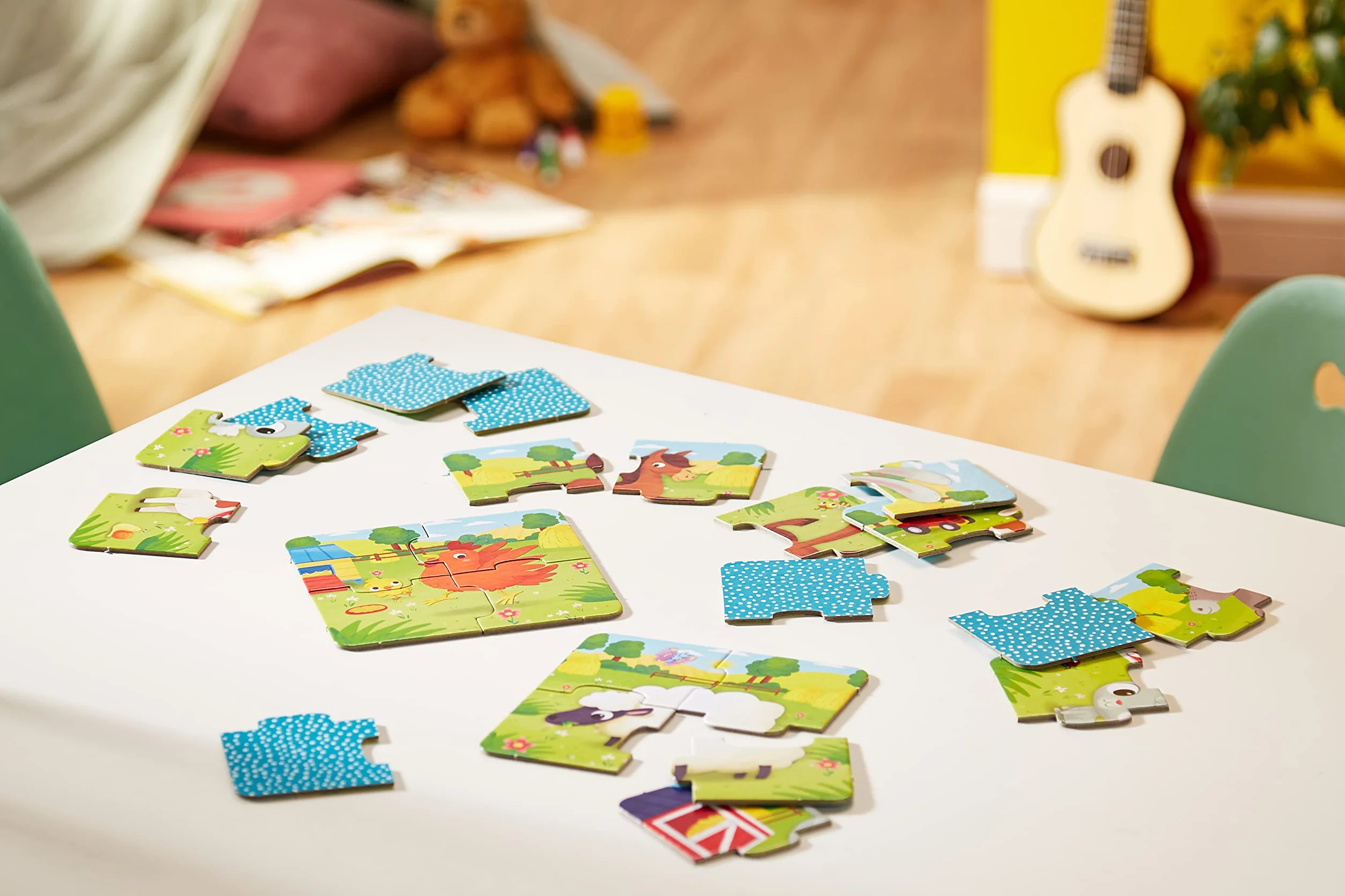 Lisciani CAROTINA BABY Puzzle La Granja Juego Educativo Animales Granja Aprendizaje Niños 1-4 años