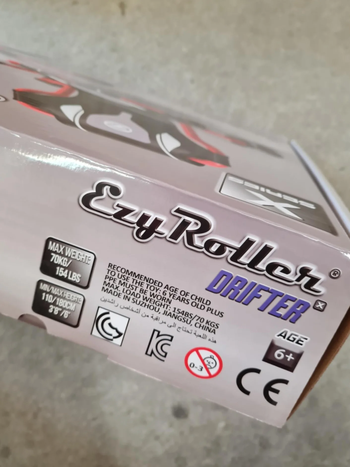 EzyRoller Nuevo juguete Drifter-X para niños de 6 años en adelante, hasta 150 libras, color rojo