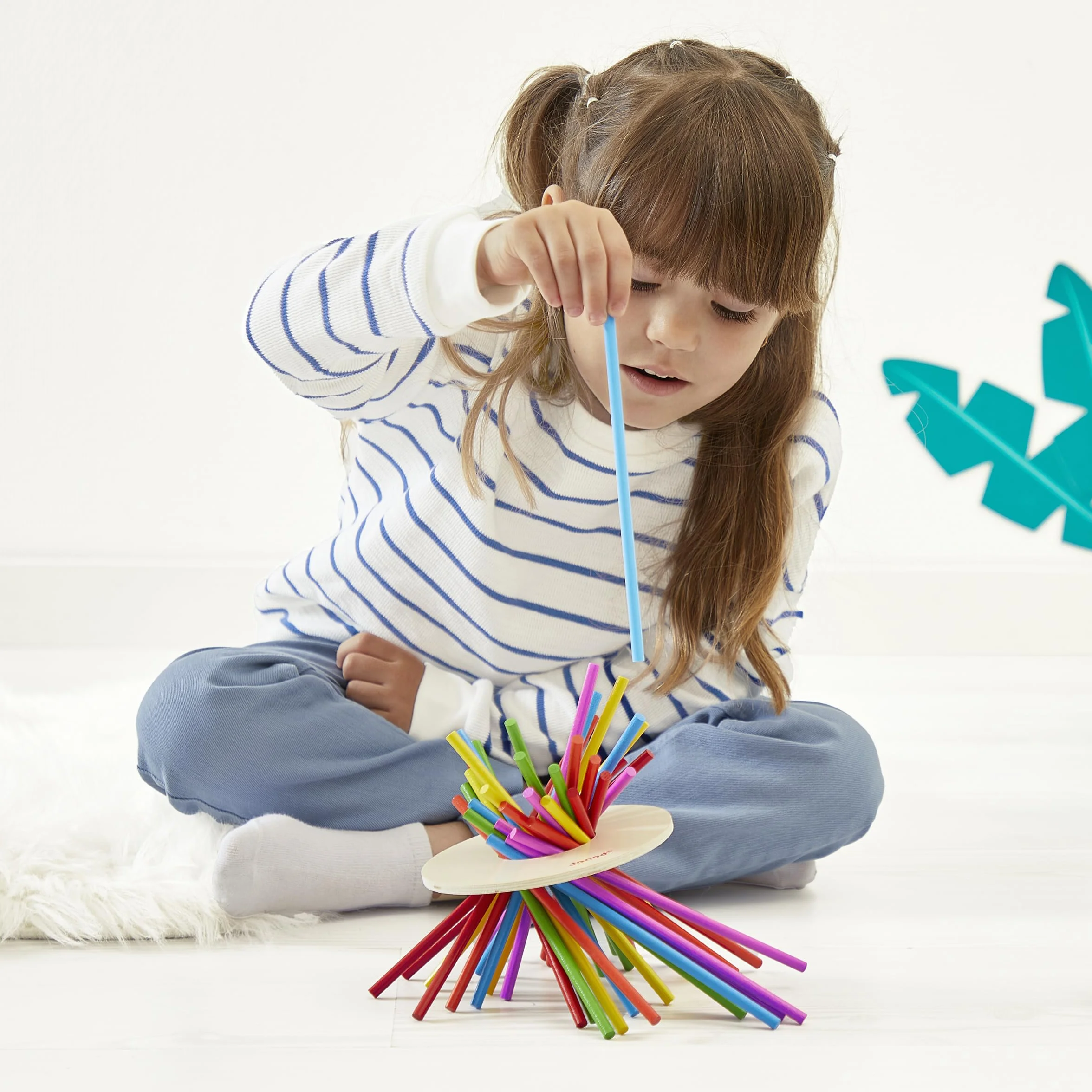 Janod - Juego de Habilidad Crazy Sticks - En Madera - Desde 3 Años, J02695