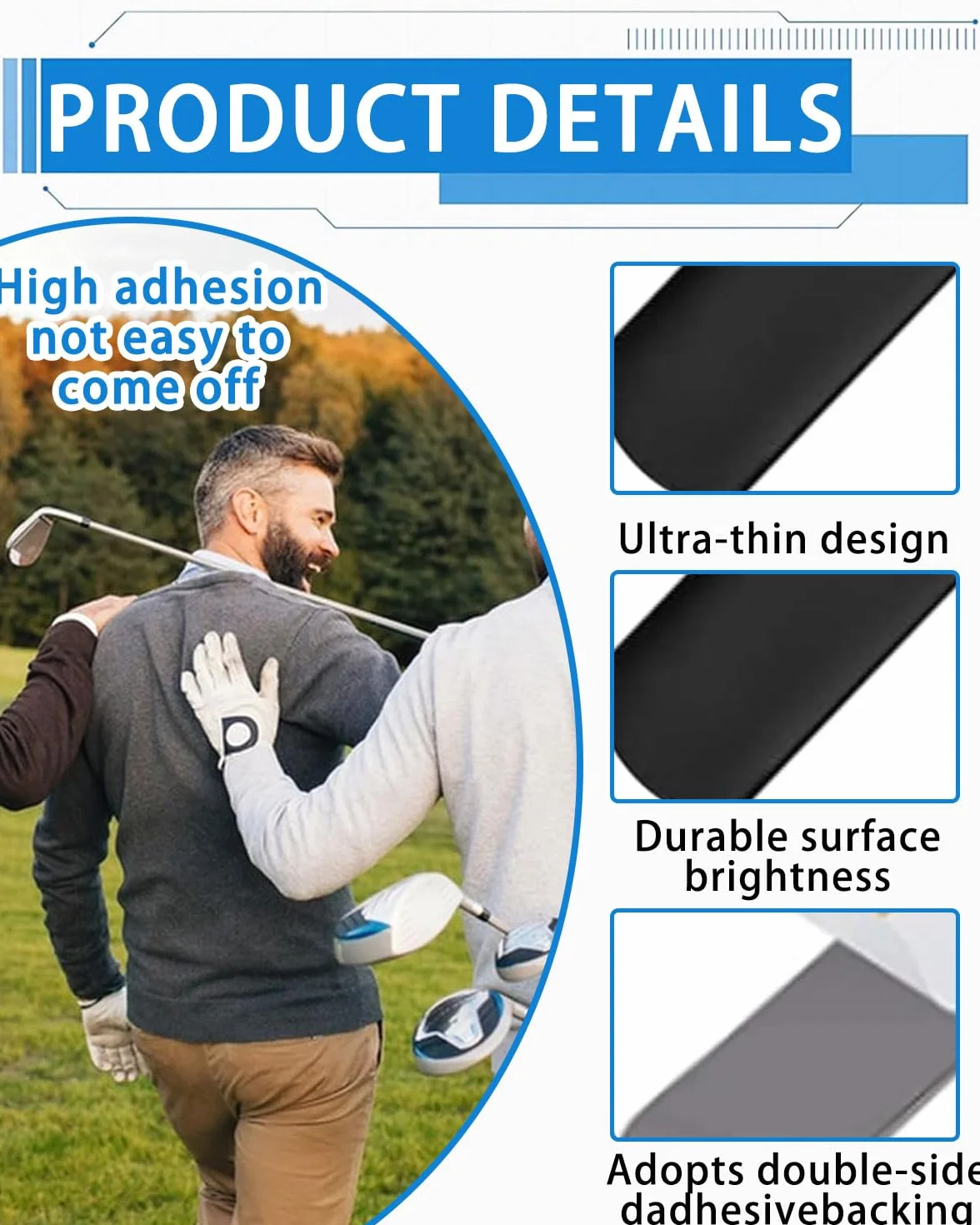 Cinta de Plomo Adhesiva de Tenis 5g Negro para Aumentar Contrapeso Protección Borde Paleta Pickleball