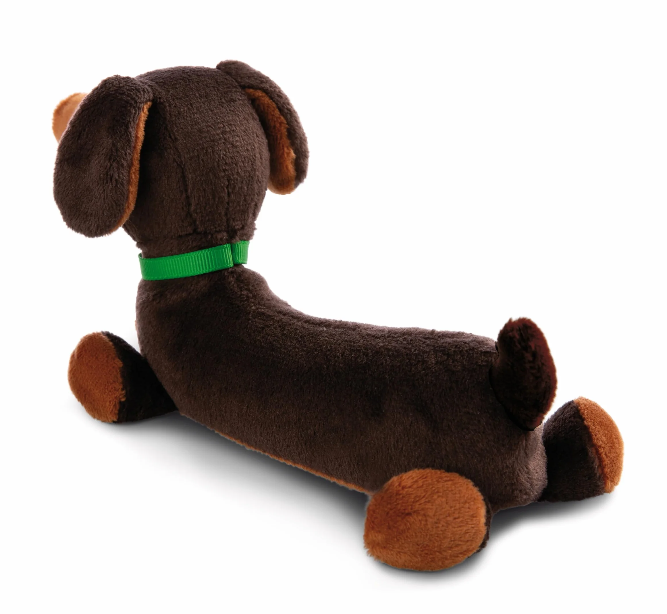 NICI-Peluche Perro Salchicha 20cm acostado marrón-Sostenible, Hecho de Suave Tejido Peludo, Ideal para Jugar y abrazar, Tanto para niños como para Adultos Una excelente Idea de Regalo, Color (49821)