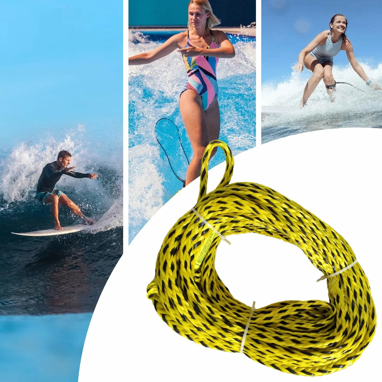 Cuerda Flotante Resistente para Remolcar Barcos, Tubos, Esquí Acuático y Kayak
