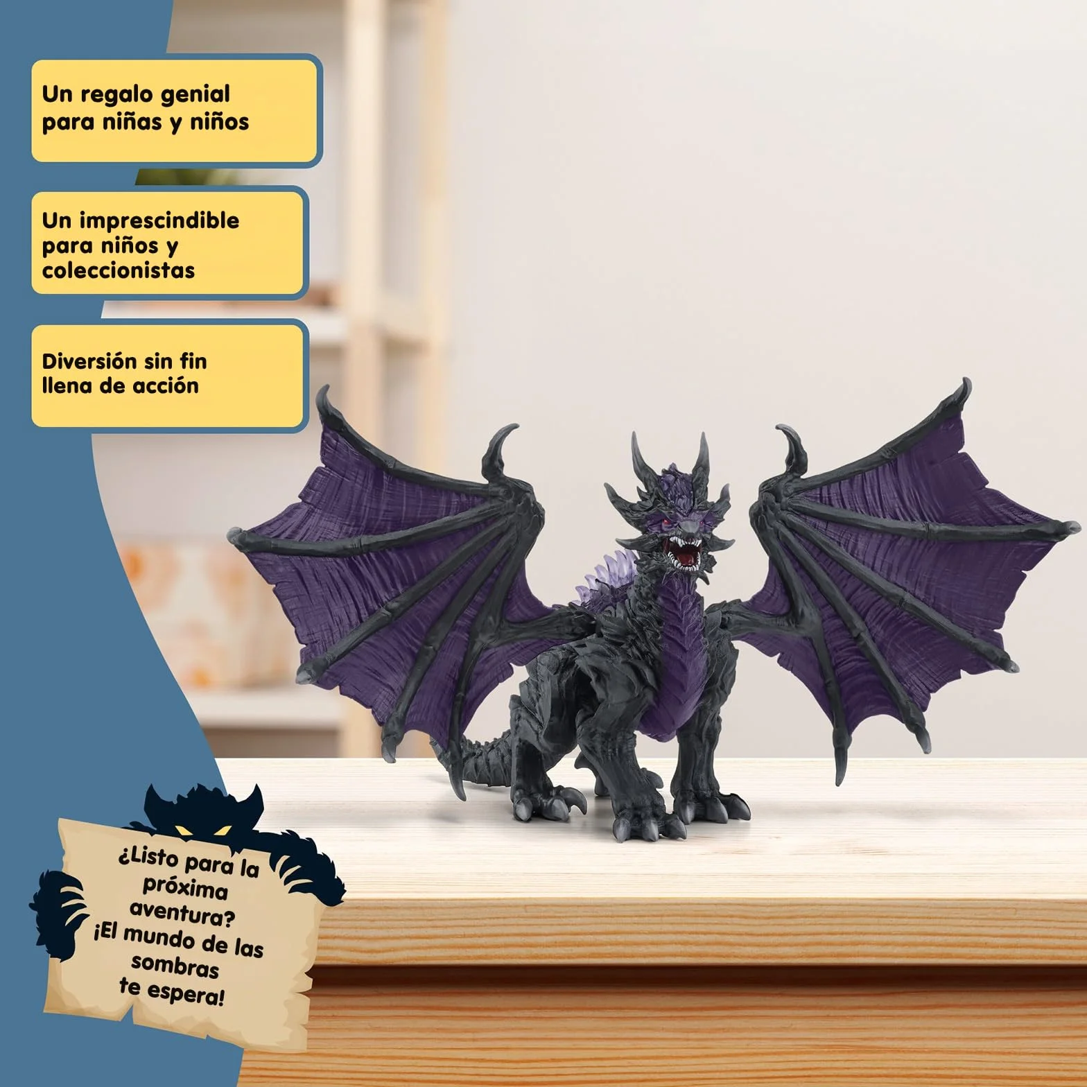 Schleich 70152 Dragón de Sombra, a Partir de 7 años, ELDRADOR Creatures - Figura, 19 x 22 x 13 cm