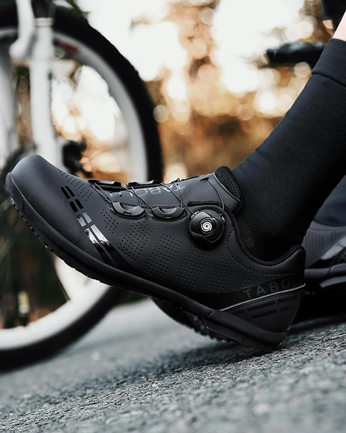 Hixingo Zapatos de Ciclismo Carretera y Montaña Goma Suela sin Bloqueo 36-47 EU
