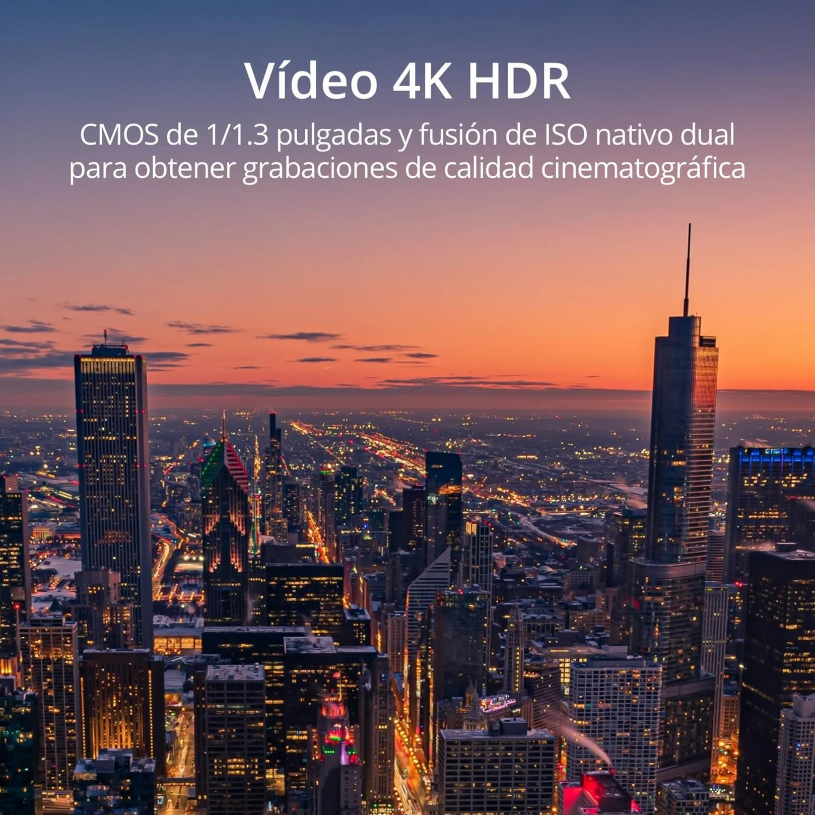 DJI Mini 3 Dron con cámara ligero plegable 4K HDR 38 min vuelo Grabación vertical Mando a distancia C0