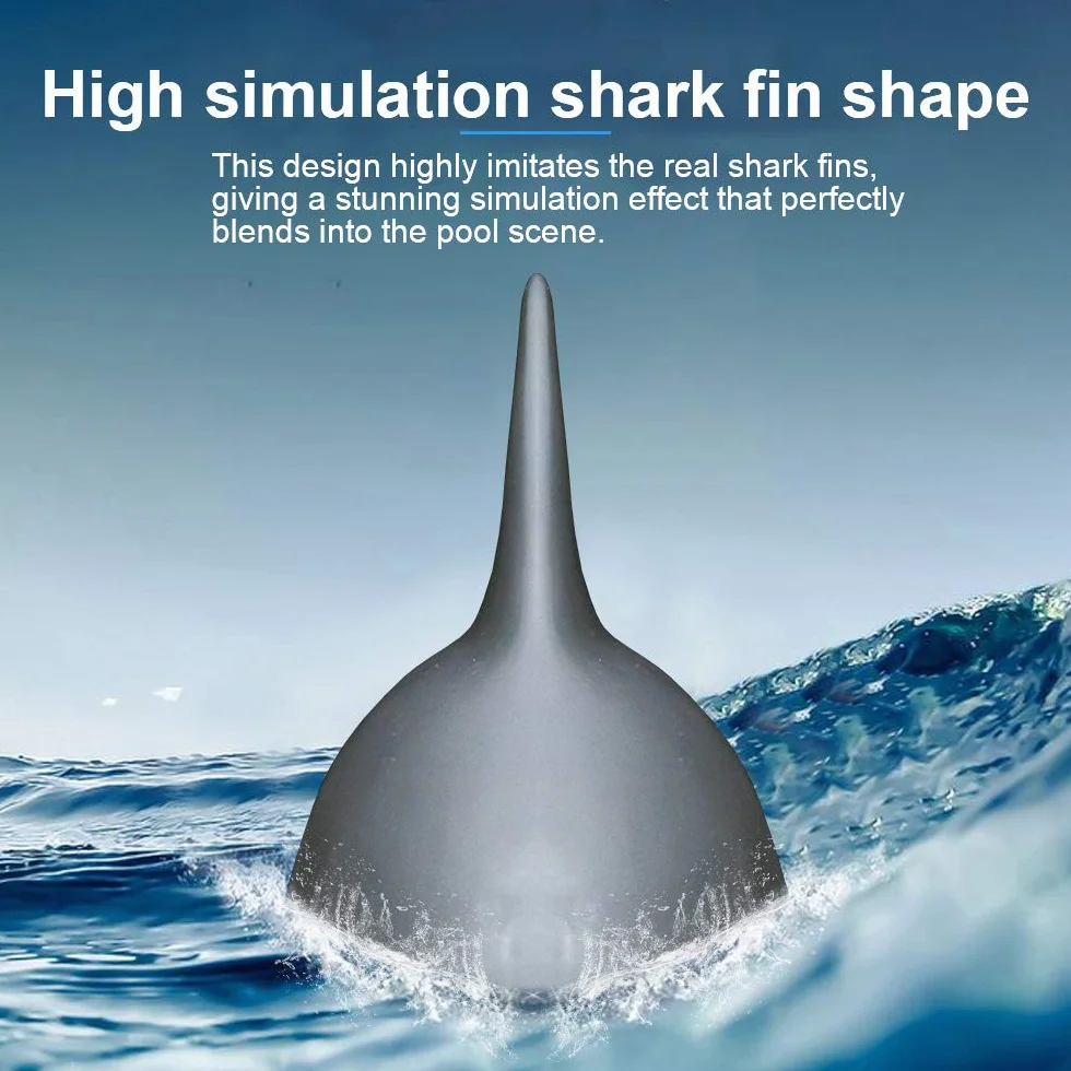 HUIOP V302 RC Boat con simulación Shark Fin Head 15km / h Electric Racing Boat para Piscinas 2.4G Remote Control Spoof Toy