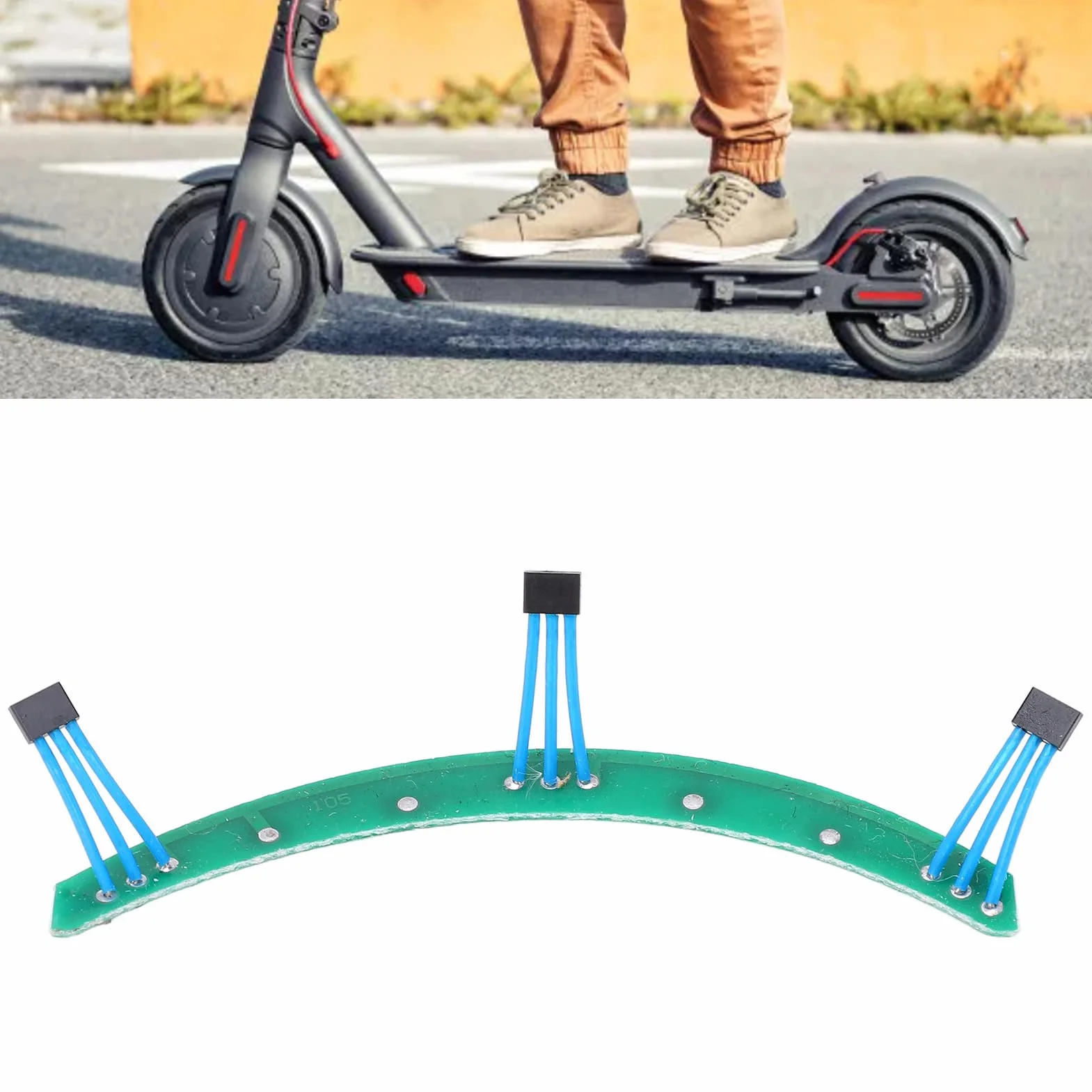 Akozon Placa de Sensor Hall para Patinete Eléctrico, Placa PCB con Sensor Hall para Motor, para Patinete Eléctrico Xiaomi, Sensores Hall, Patinete Eléctrico Xiaomi