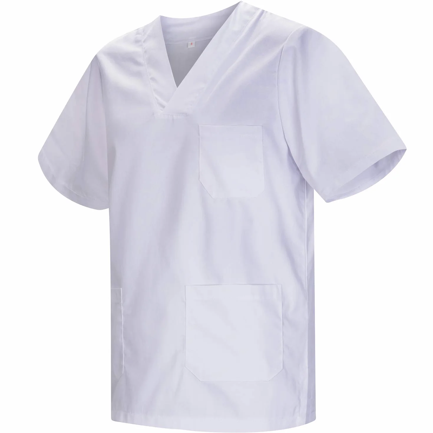 UNIFORME SANITARIO UNISEX MÉDICO CON PANTALÓN BLANCO