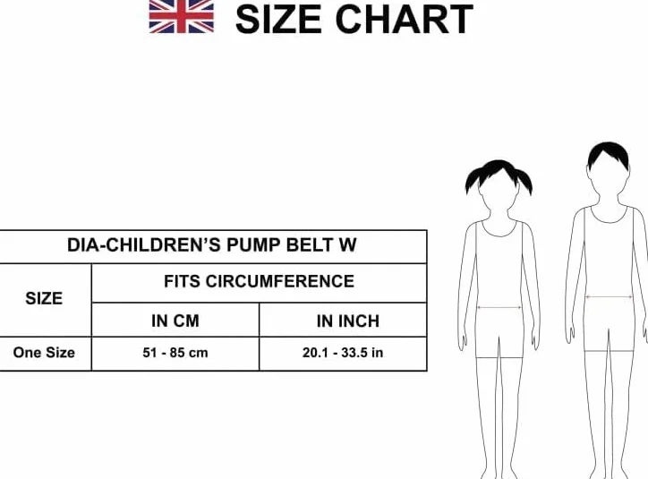 Cinturón para bomba de insulina infantil Dia-Children Pump Belt Ajustable 51-85 cm Compatible MiniMed Tande t:slim YpsoPump