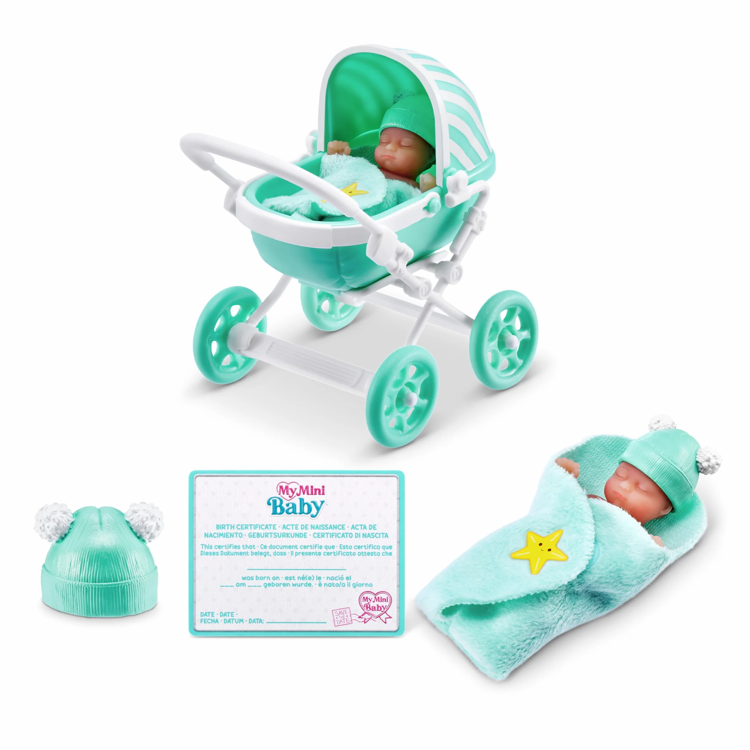 5 Surprise My Mini Baby Series 1, 2 Capsules, by ZURU, Collectible Mystery Capsule, Toy for Girls, Realistic Miniature Baby, Playset and Accessories (2 Capsules)